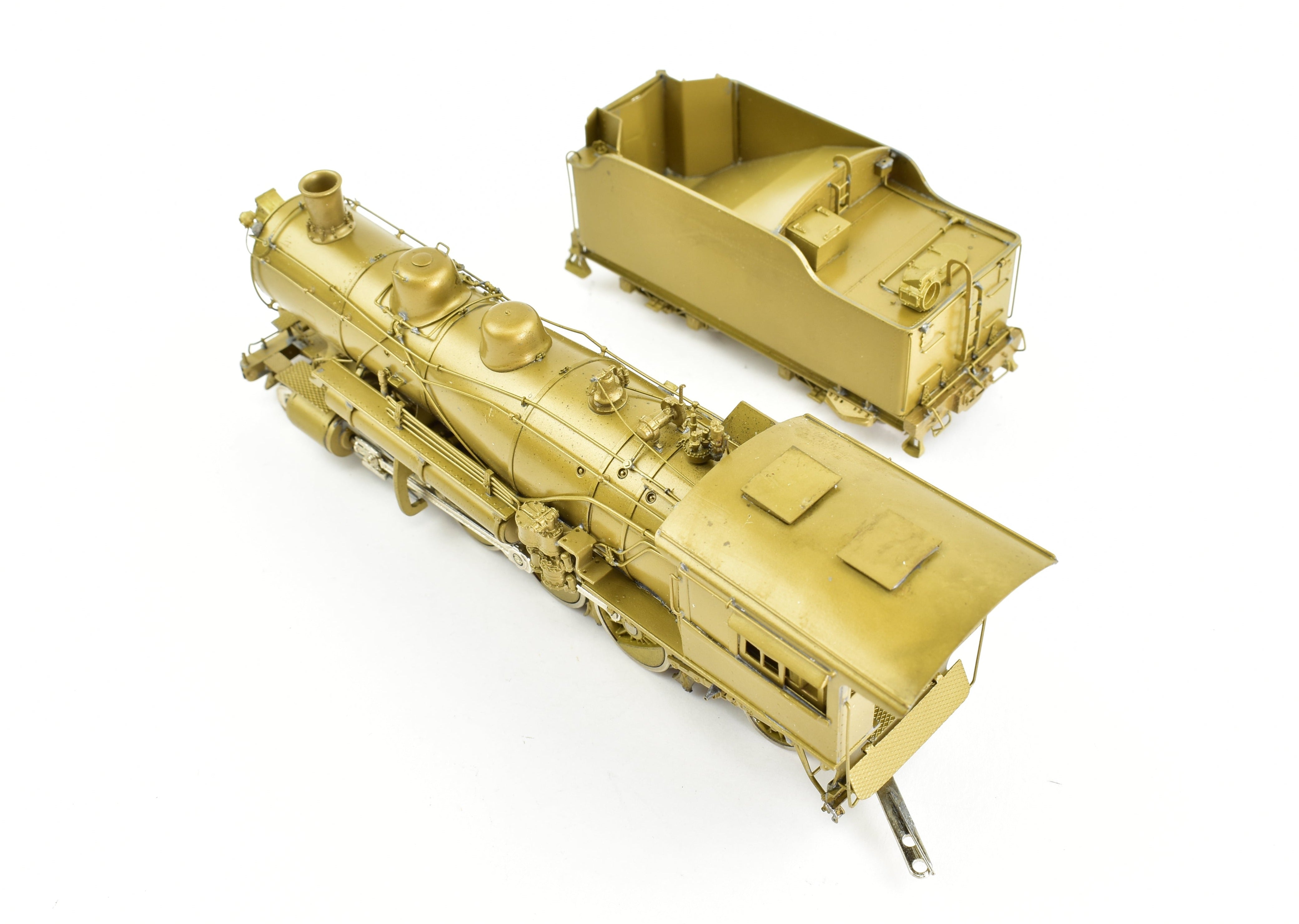 HO Scale Brass PFM - SKI Model Train: Northern Pacific Class W 2-8-2 Steam Locomotive with Wooden Pilot, Special Northern Pacific Version