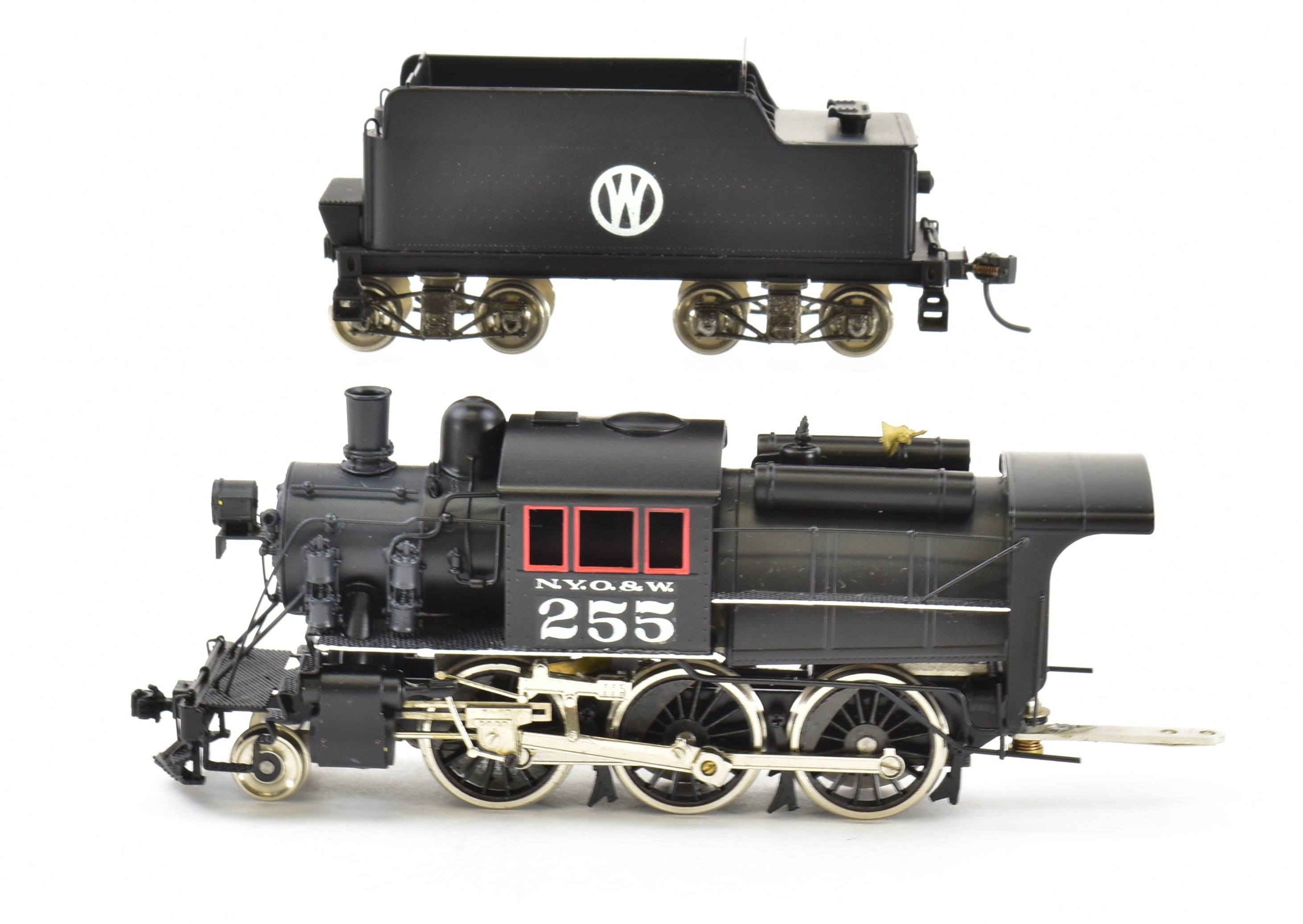 HO Scale Brass Nickel - Plated Model Train: New York Ontario & Western Class U 2 - 6 - 0 Mogul Camelback Steam Locomotive by Nickel Plate Products