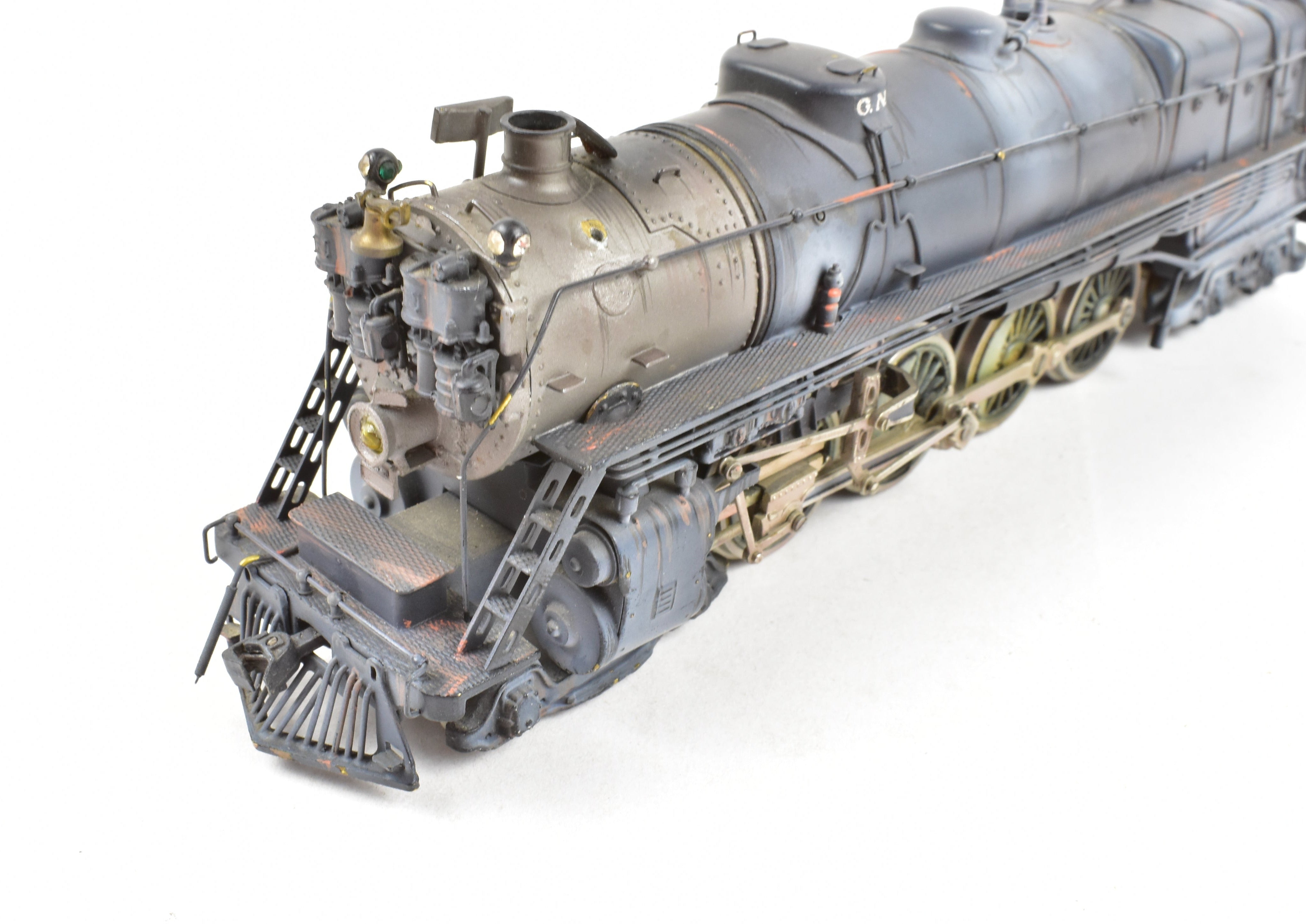 HO Scale Brass PFM - Tenshodo GN - Great Northern 4-8-4 Class S-1 Steam Locomotive Model with 1970 Run Factory Paint and Heavy Custom Weathering