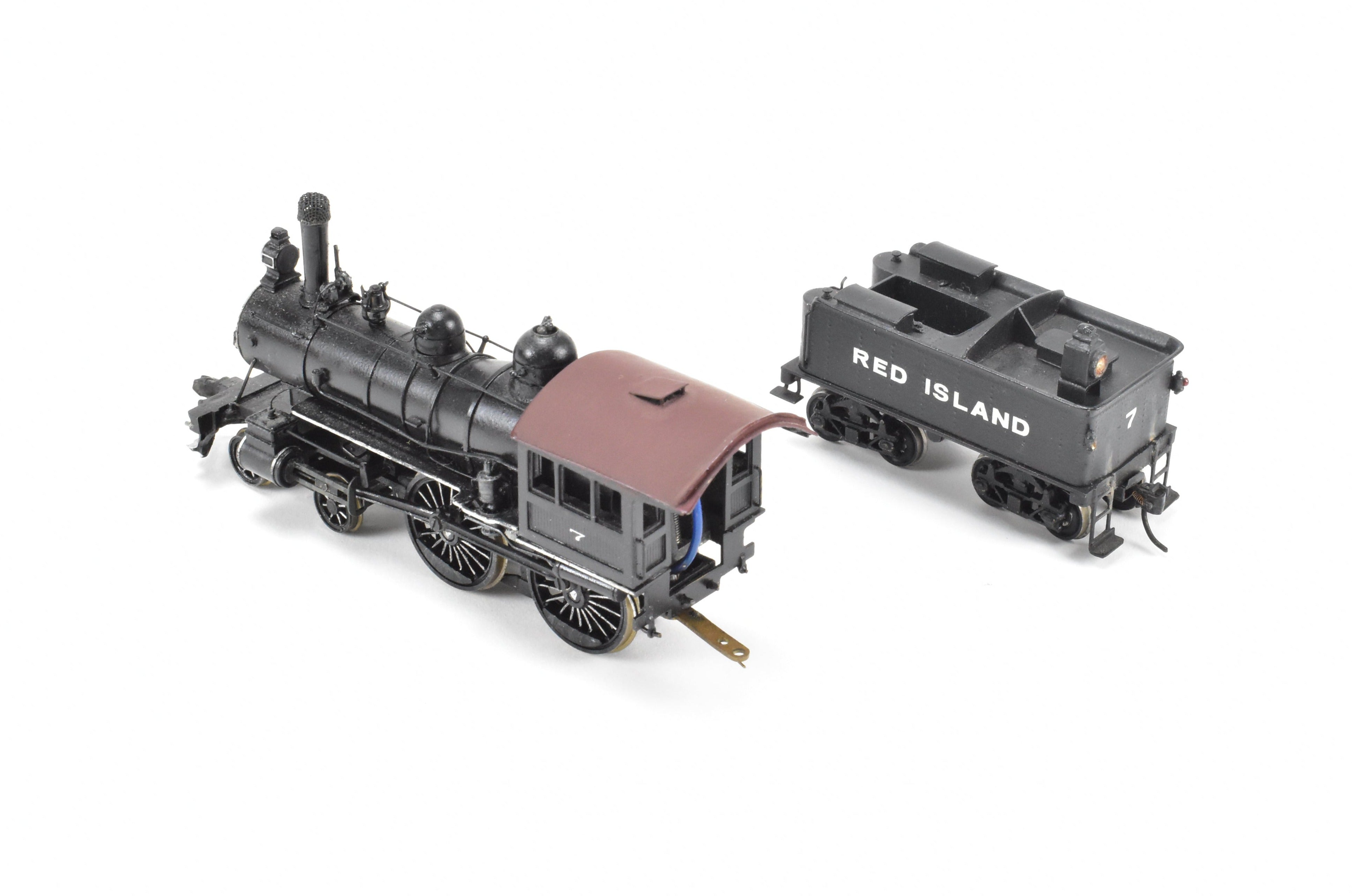 HO Scale Brass LMB NYC - New York Central Buchanan Style 4-4-0 CP Fictional Railroad Model in Red Color