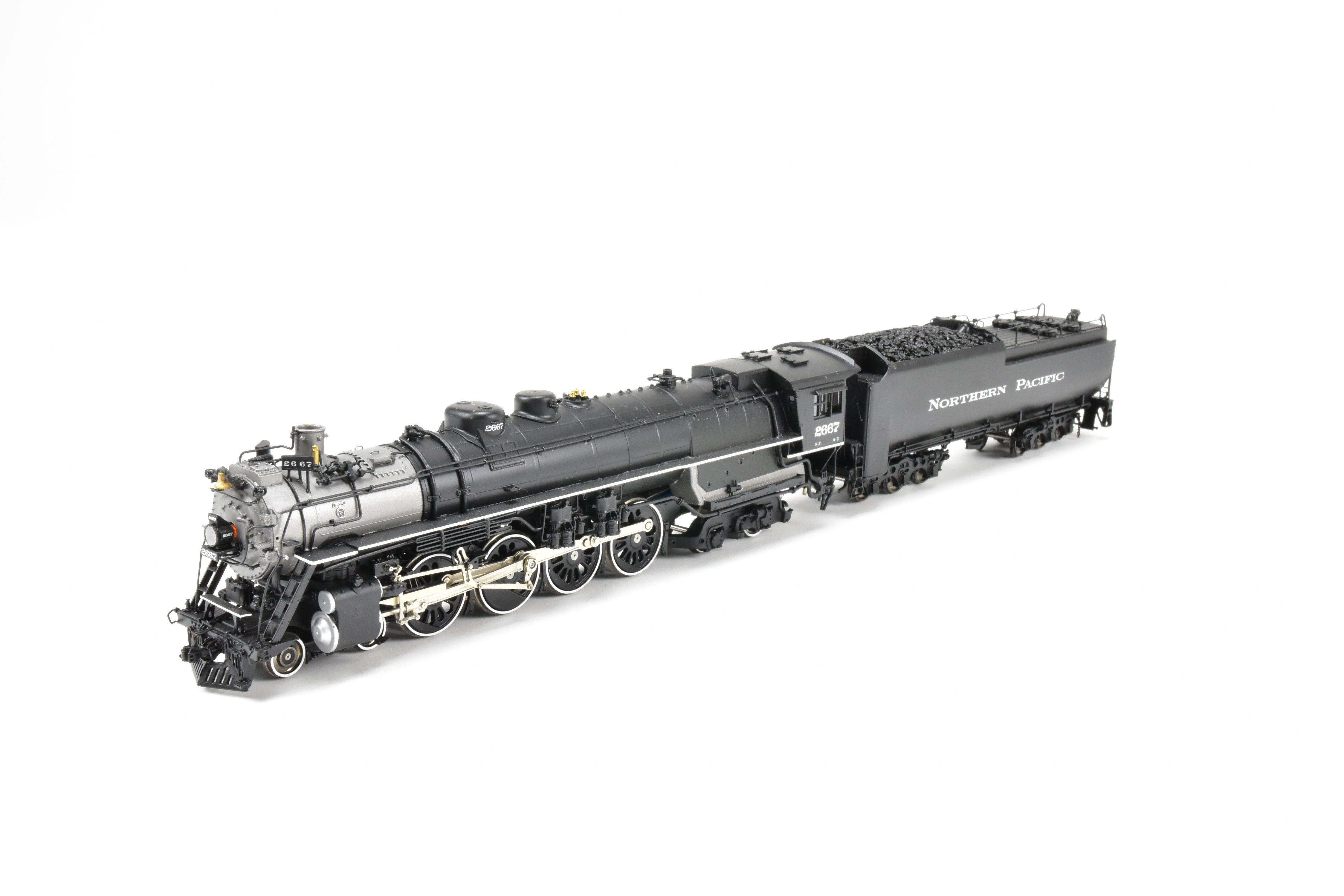 HO Scale Brass Sunset NP A-3 4-8-4 FP #2667 Model with QSI DCC & Sound