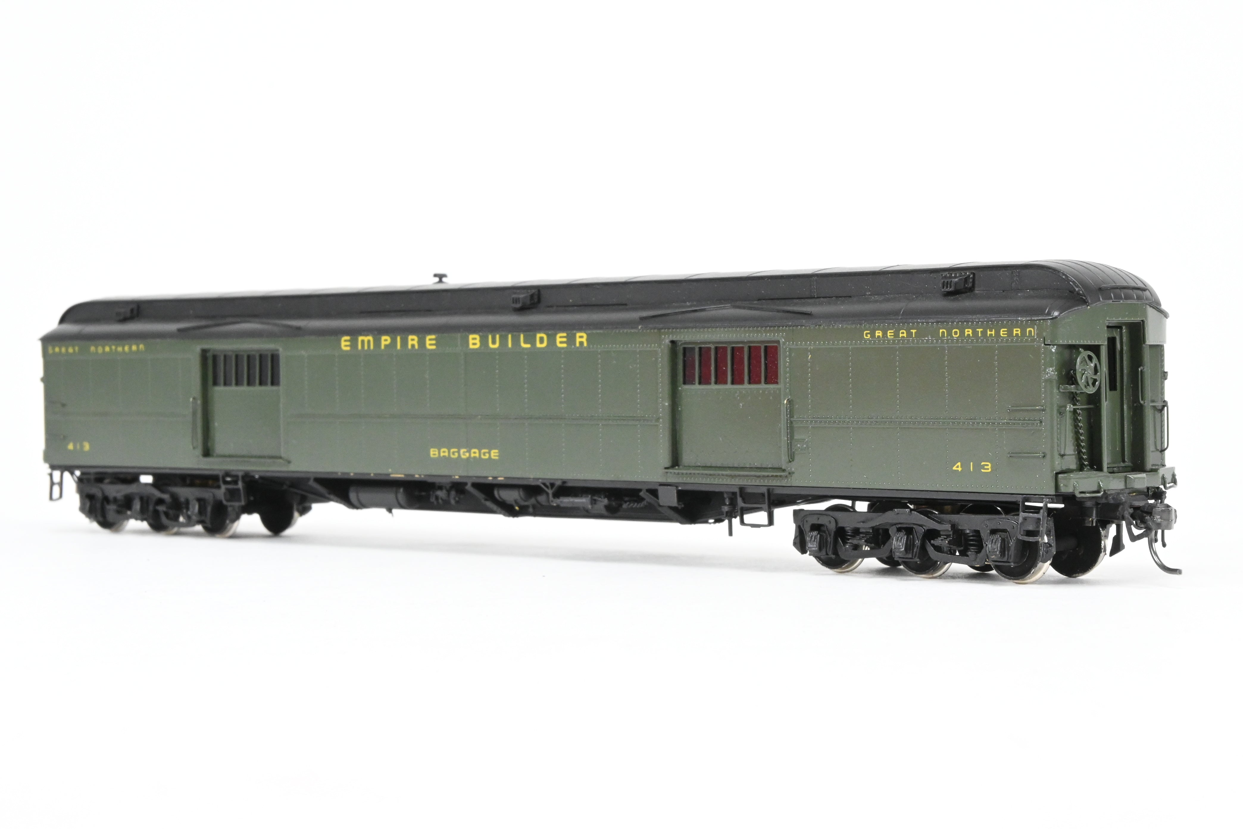 HO Brass Oriental Limited GN - Custom Painted Great Northern HW Baggage Car #413