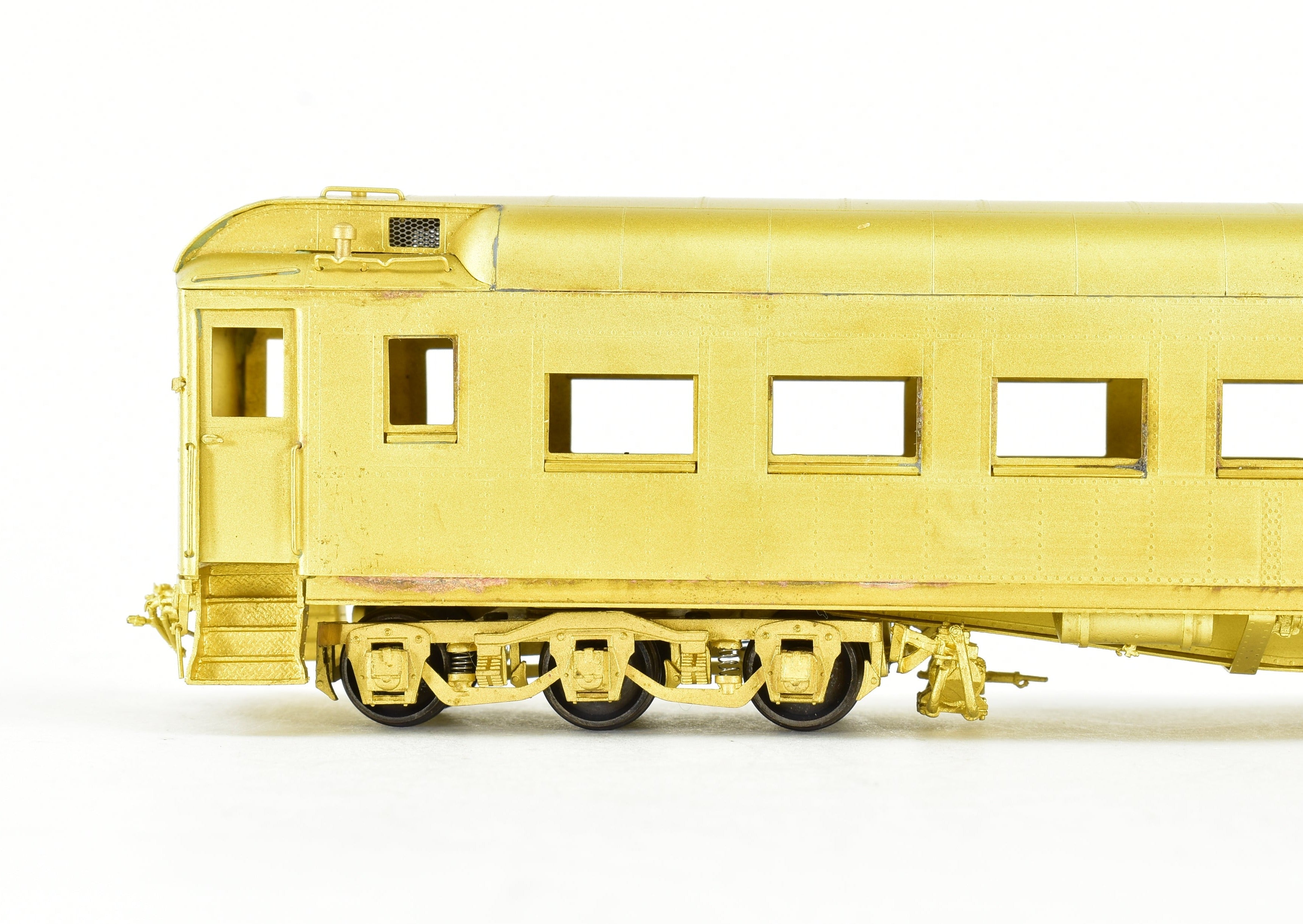 HO Scale Brass Model of ATSF - Santa Fe Heavyweight Chair Car With A/C in the 3050 - 3069 Series by Pecos River Brass