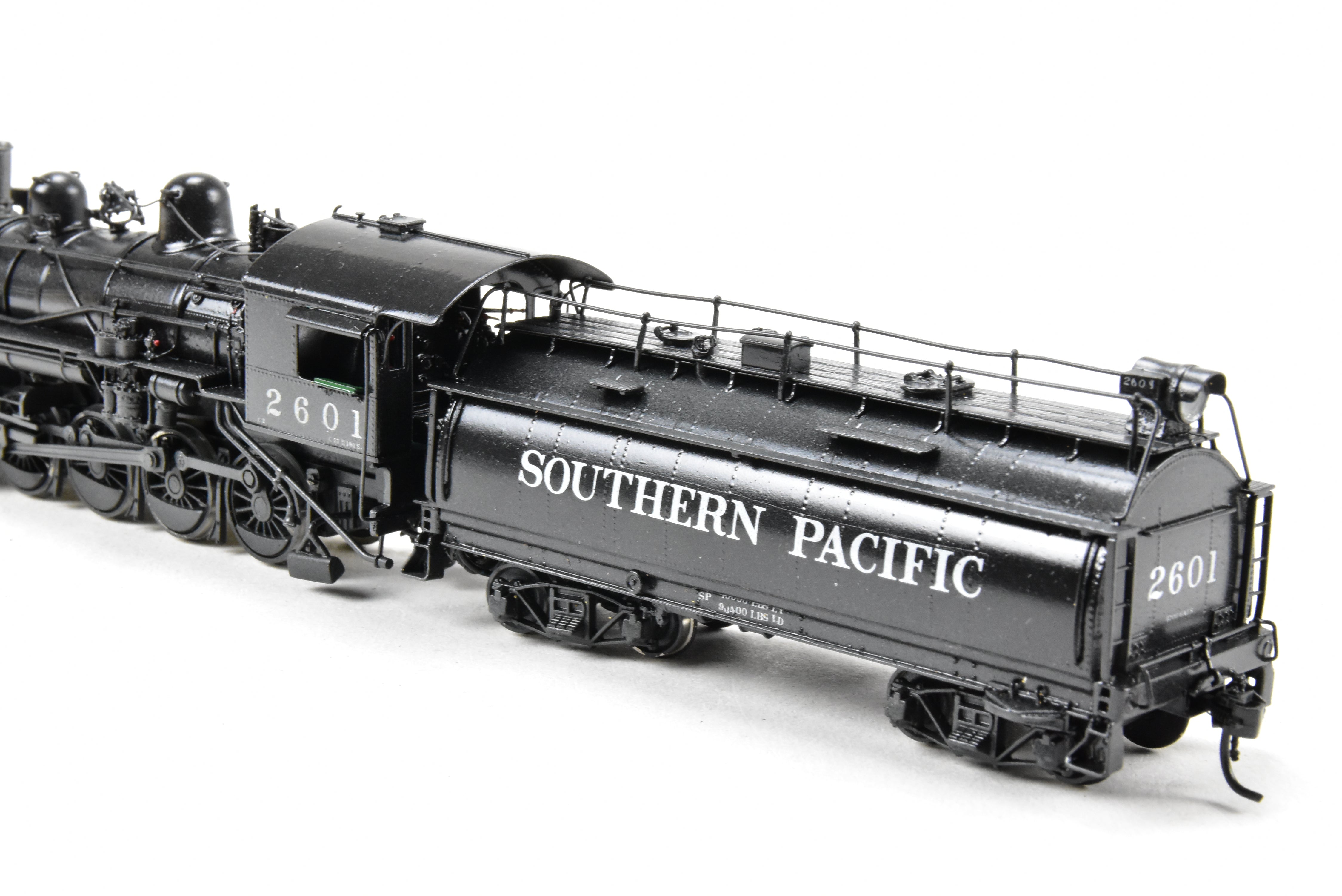 HO Scale Brass Model Train - Southern Pacific Class C - 2 2 - 8 - 0 Oriental Limited with Tsunami DCC and Sound System, Cab Number 2601