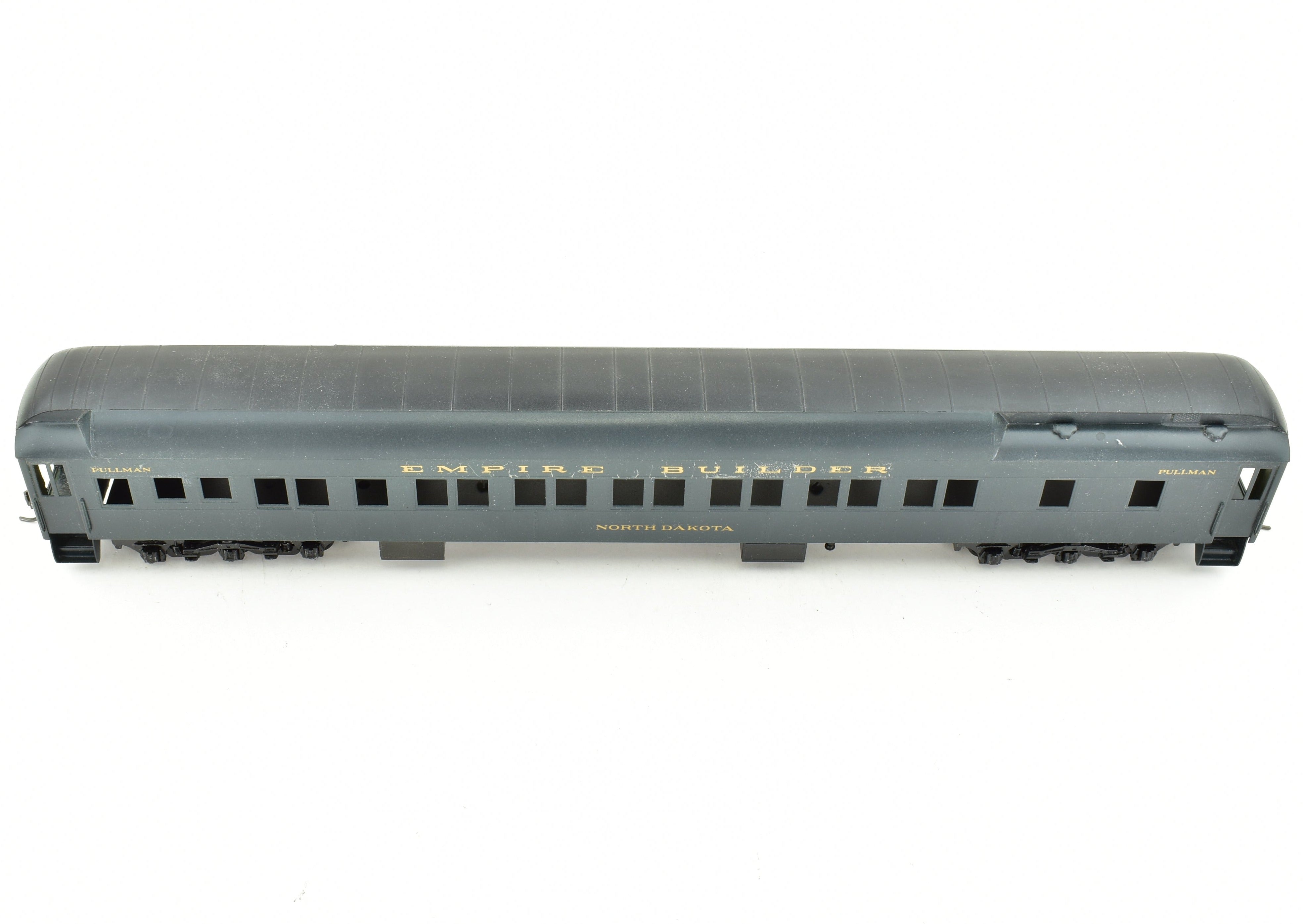 HO Scale Brass Lambert Great Northern Heavyweight 12-1 Sleeping Car CP with Central Valley Trucks for Model Trains
