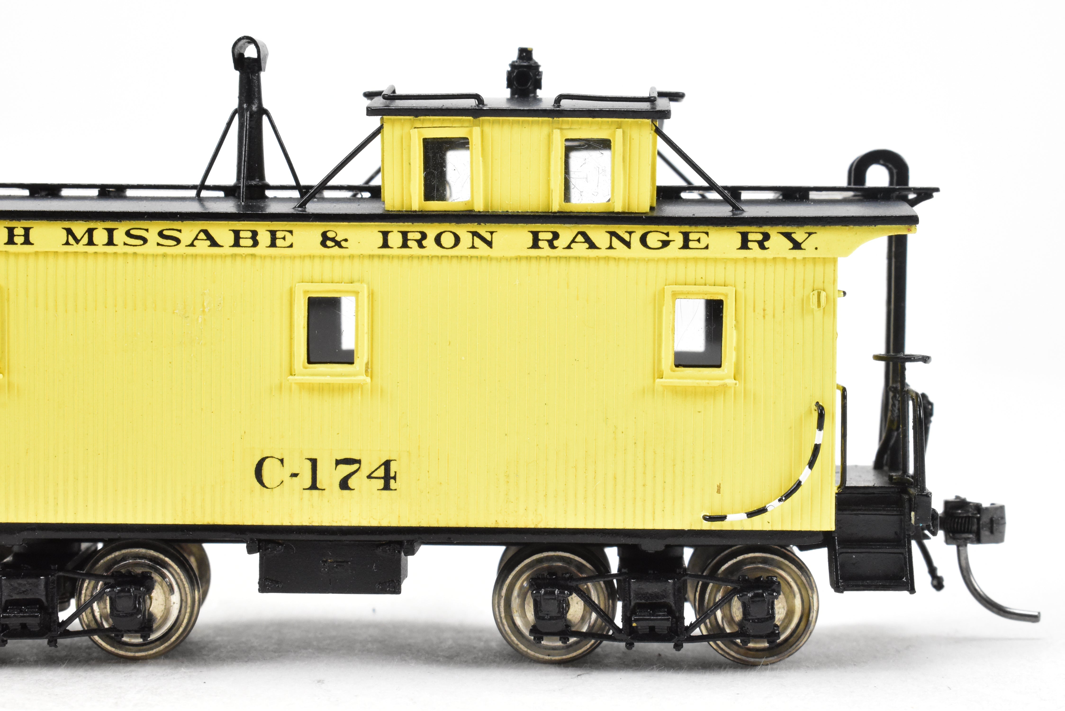 HO Scale Brass Pacific Fast Mail (PFM) - SKI Duluth Missabe & Iron Range (DM&IR) Wood Caboose Model, Factory Painted and Numbered FP No. C-174