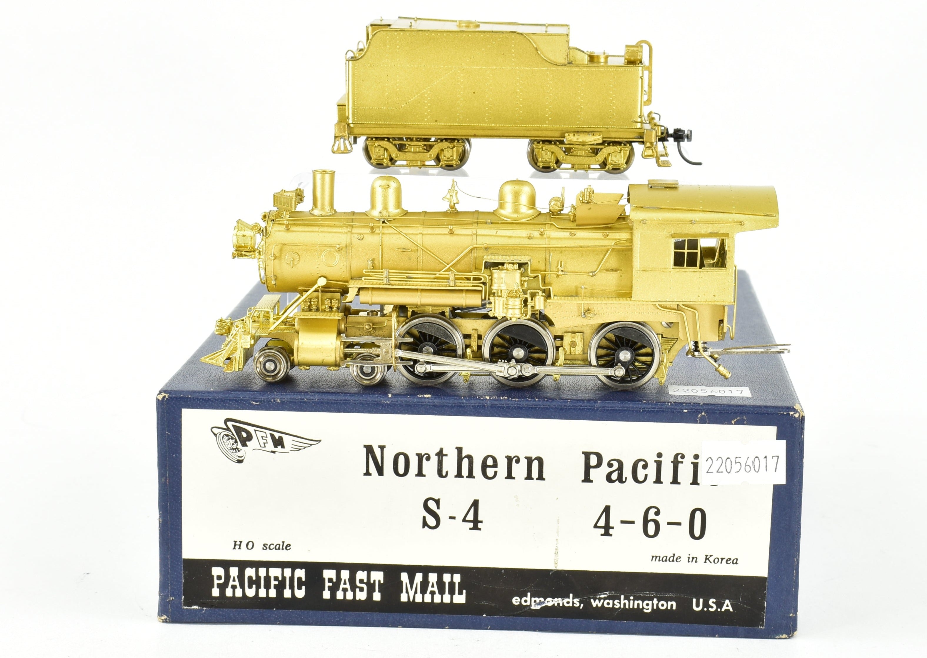 HO Scale Brass Pacific Fast Mail Model - Samhongsa NP - Northern Pacific S - 4 Class 4 - 6 - 0 Ten Wheeler Locomotive