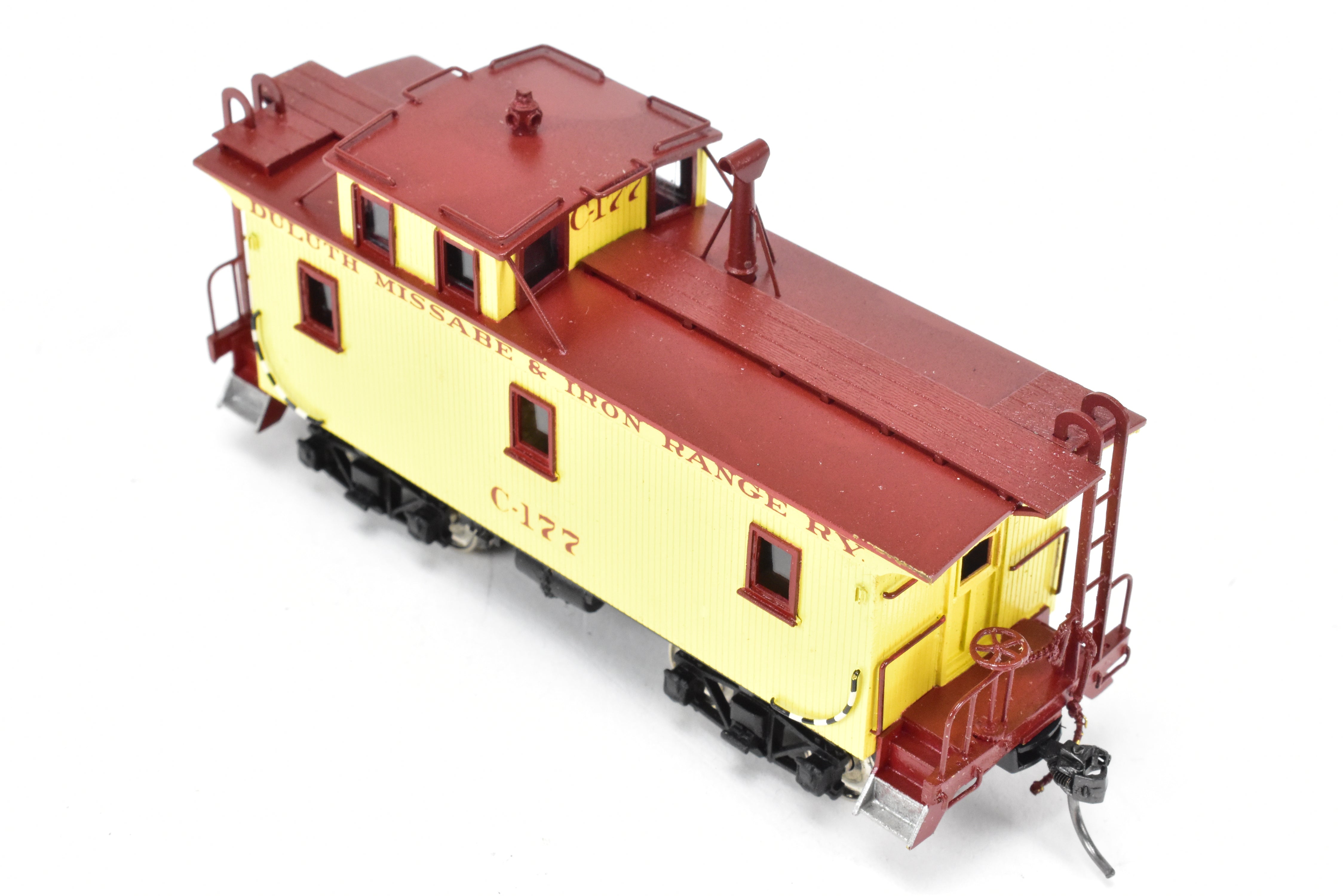 HO Scale Brass Pacific Fast Mail Model - SKI Duluth Missabe & Iron Range Wood Caboose FP, Factory Painted and Numbered C - 177