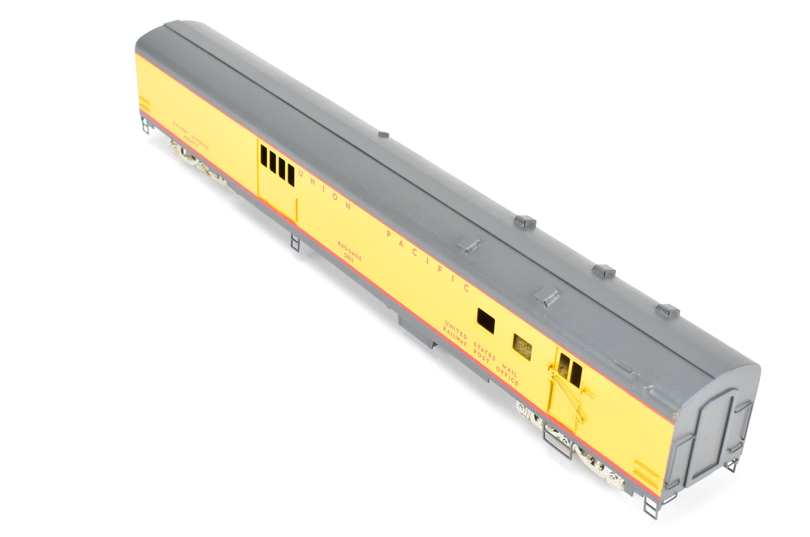 High - Quality HO Scale Brass Baggage RPO CP Model of Union Pacific ACF 1949 #5811 by S. Soho & Co.