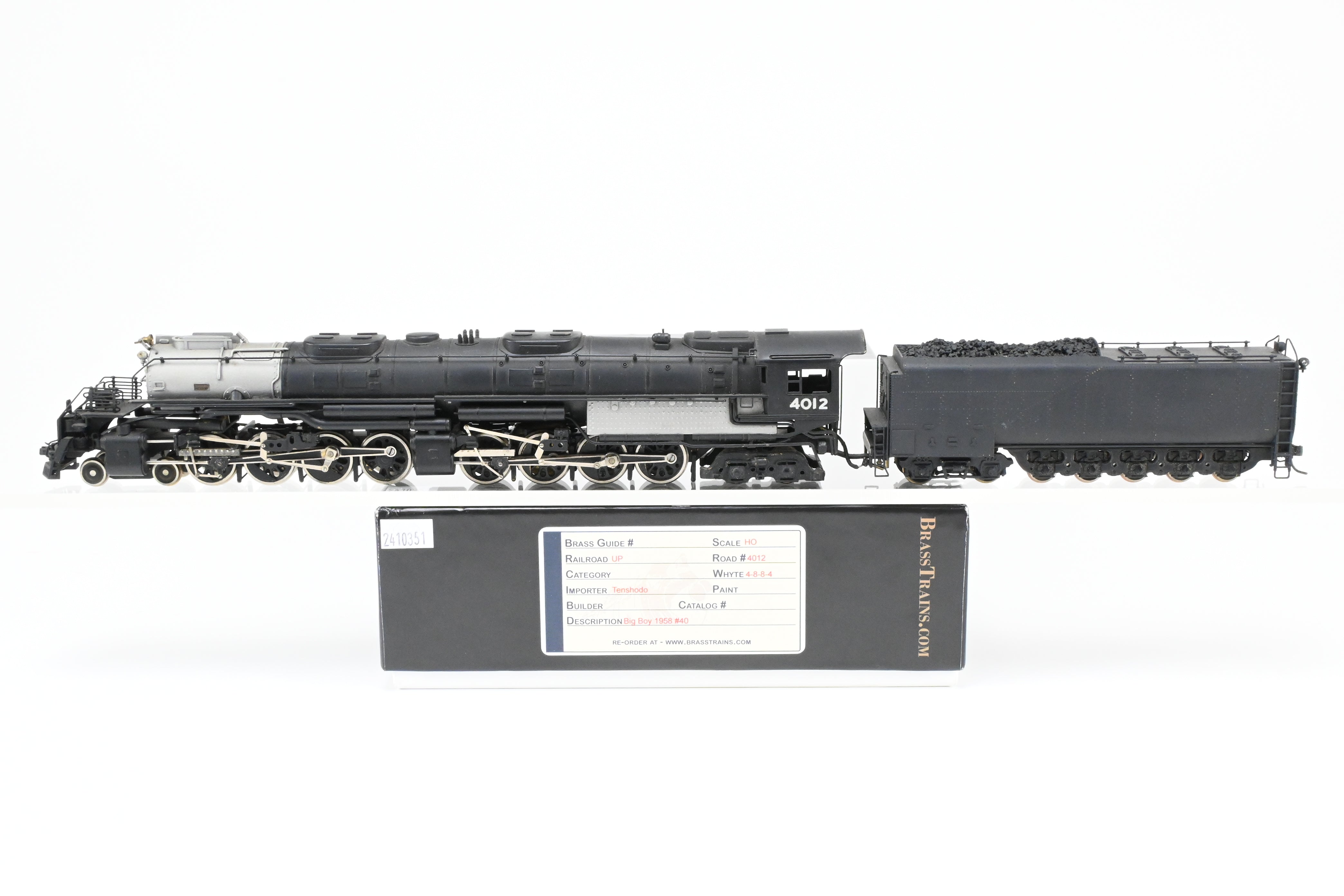 Rare 1958 Hand-Built HO Brass PFM - Tenshodo Union Pacific 4-8-8-4 Big Boy No. 4012