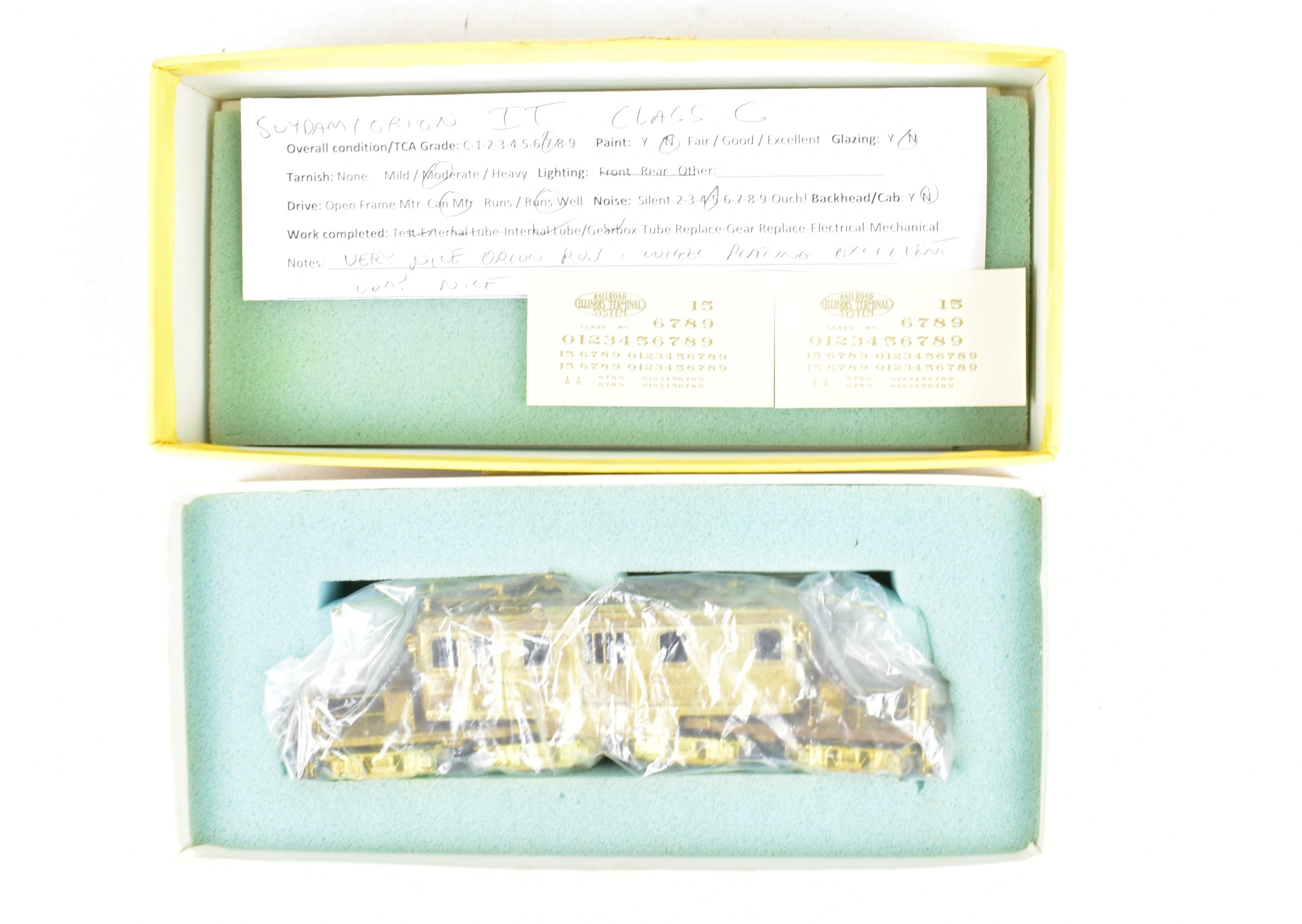 HO Scale Brass Suydam Illinois Terminal Class C Electric Freight Locomotive Model