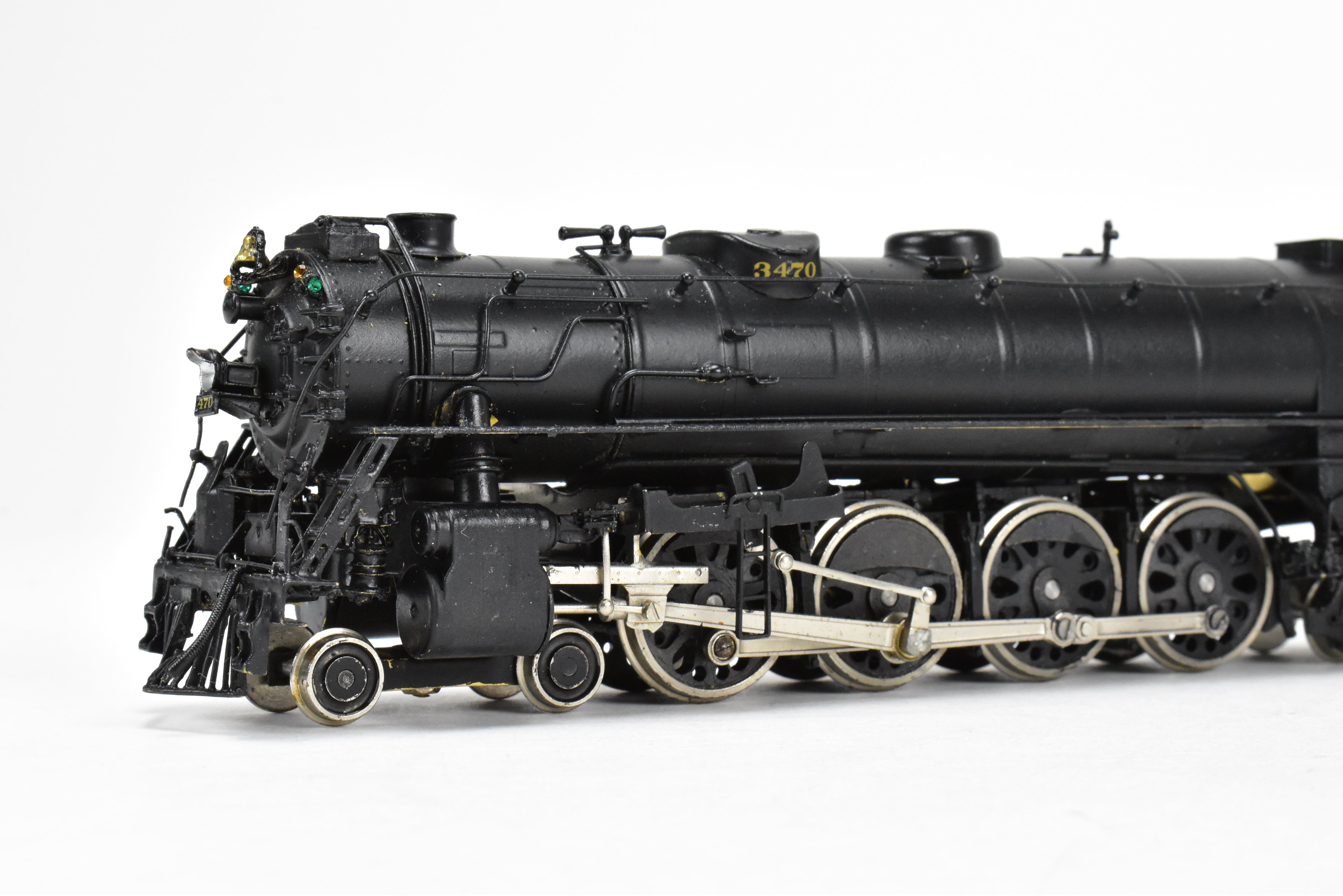 HO Scale Brass Nickel - Plated Model Train: DL&W - Lackawanna Class Q - 4a 4 - 8 - 4 Modern Pocono, Representing Norfolk & Western #3470