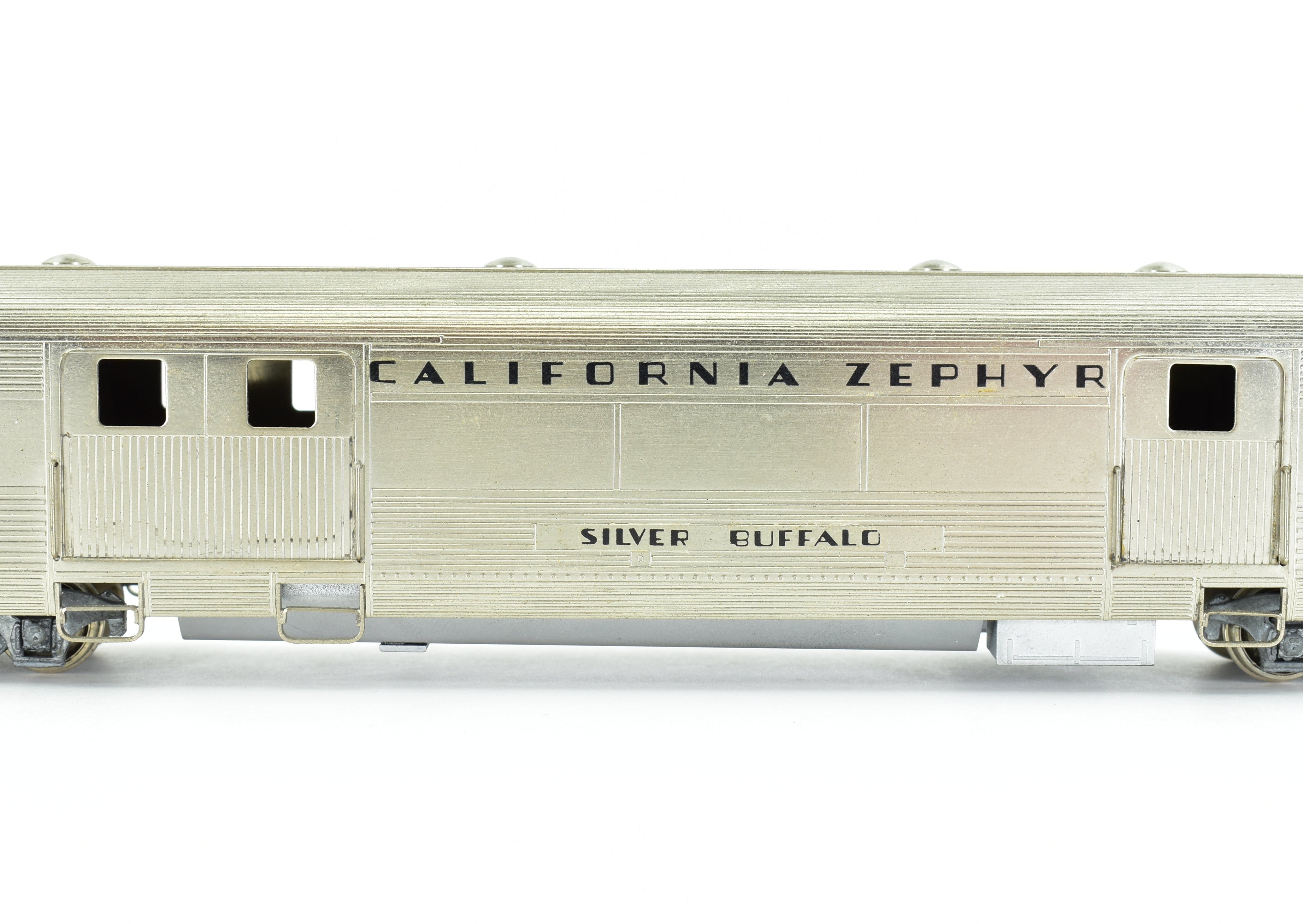 HO Scale Brass Nickel Plate Products (NPP) CB&Q - Burlington Route, WP & D&RGW California Zephyr Dome - Observation Baggage Train Set Model