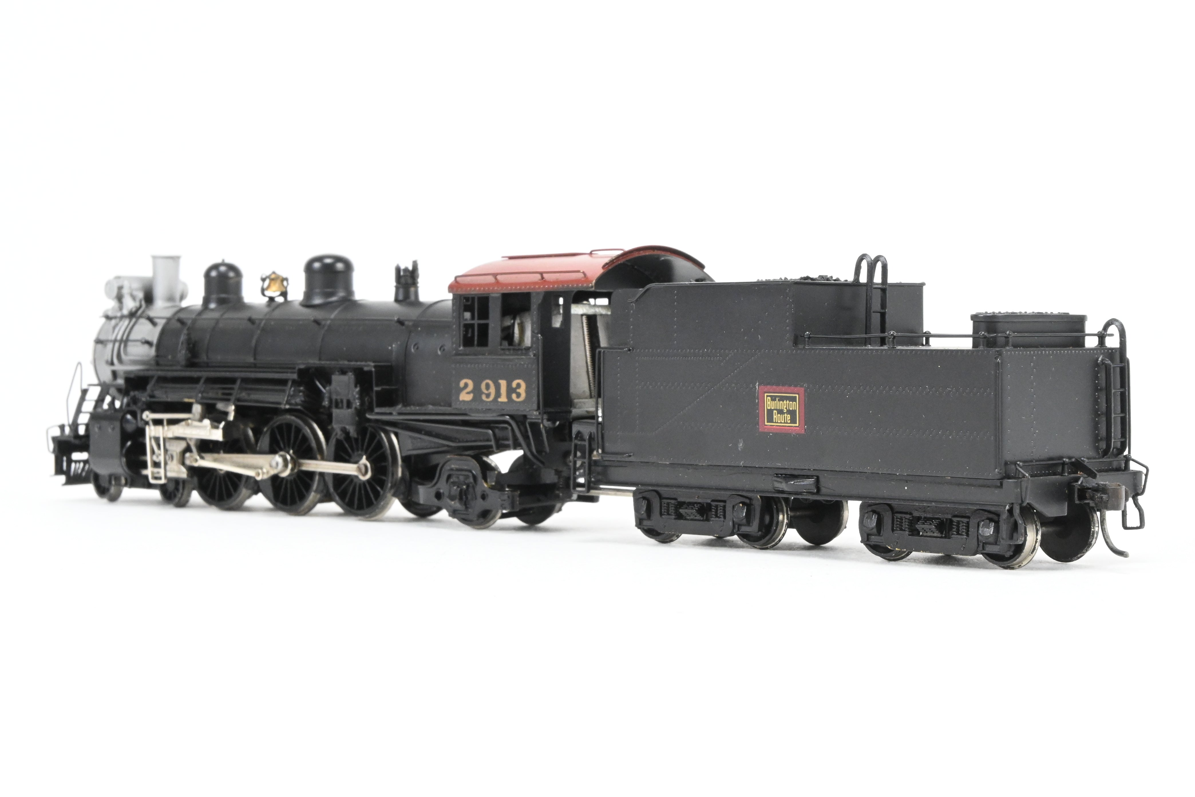 HO Scale Brass LMB Models CB&Q - Burlington Route 4-6-2 S-2 Pacific Type Steam Locomotive Model with Custom Painting