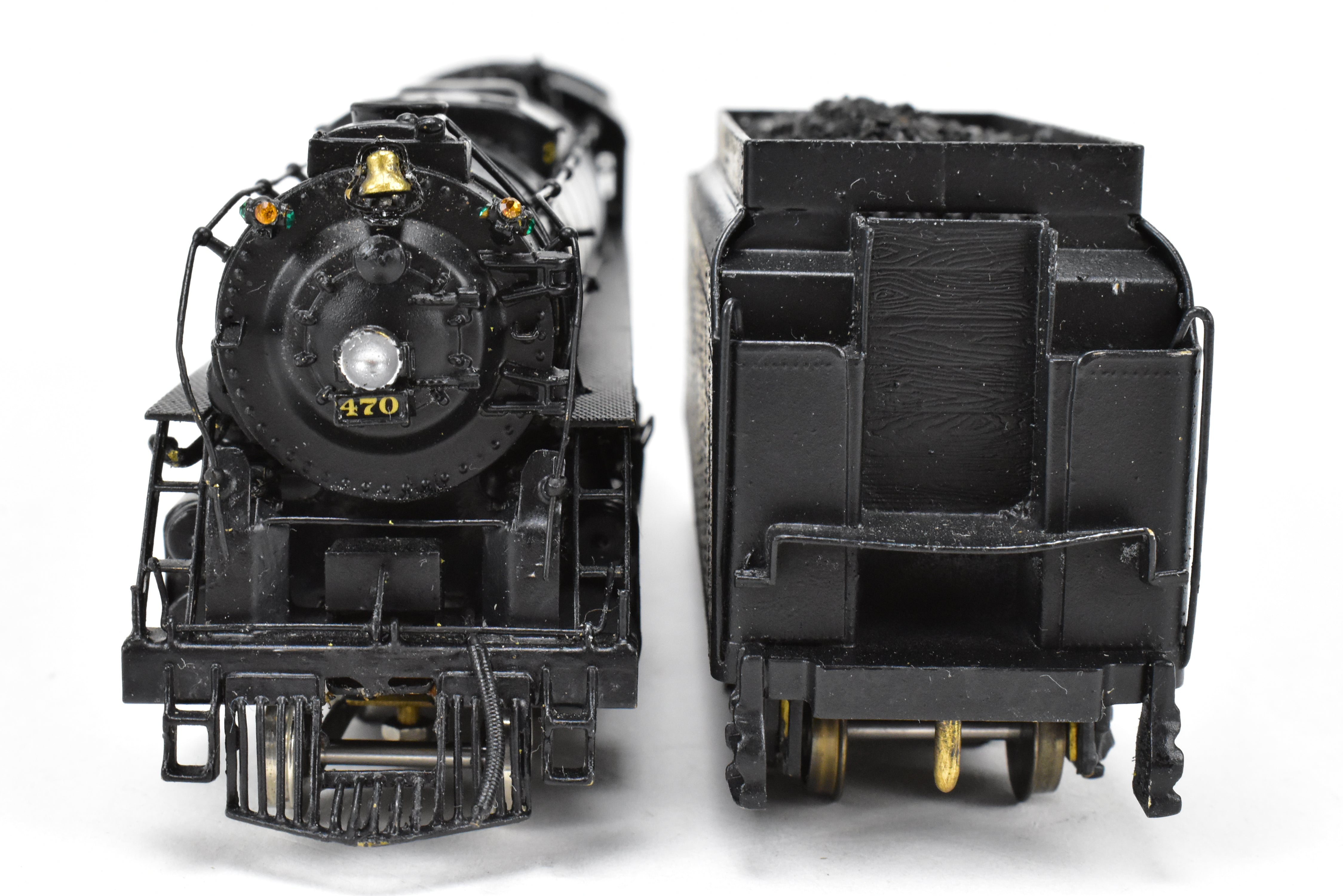 HO Scale Brass Nickel - Plated Model Train: DL&W - Lackawanna Class Q - 4a 4 - 8 - 4 Modern Pocono, Representing Norfolk & Western #3470