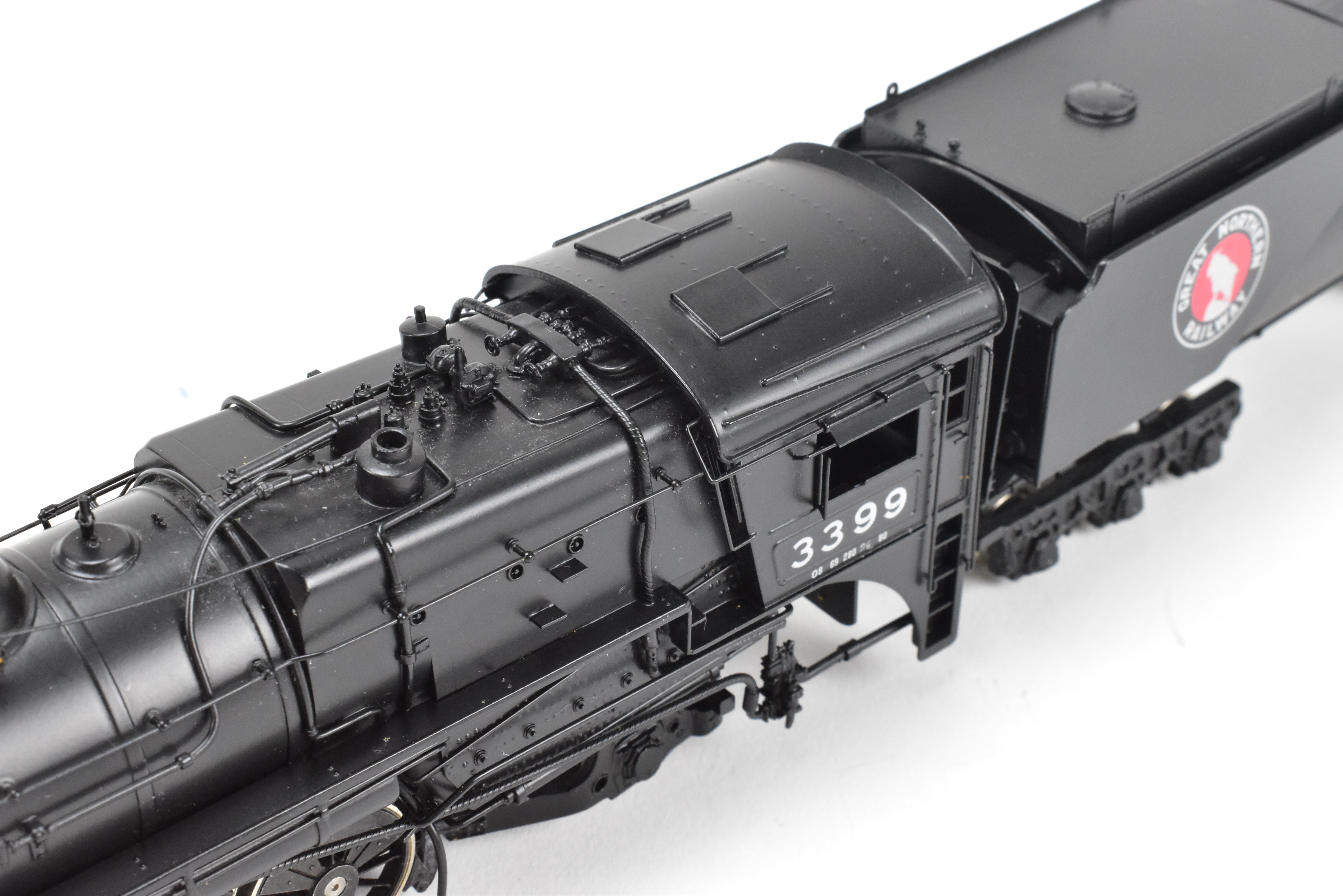 HO Scale Brass PFM - Tenshodo GN - Great Northern 2-8-2 Class O-8 Crown Series Factory Painted Locomotive Model No. 3399 from 1981 Run
