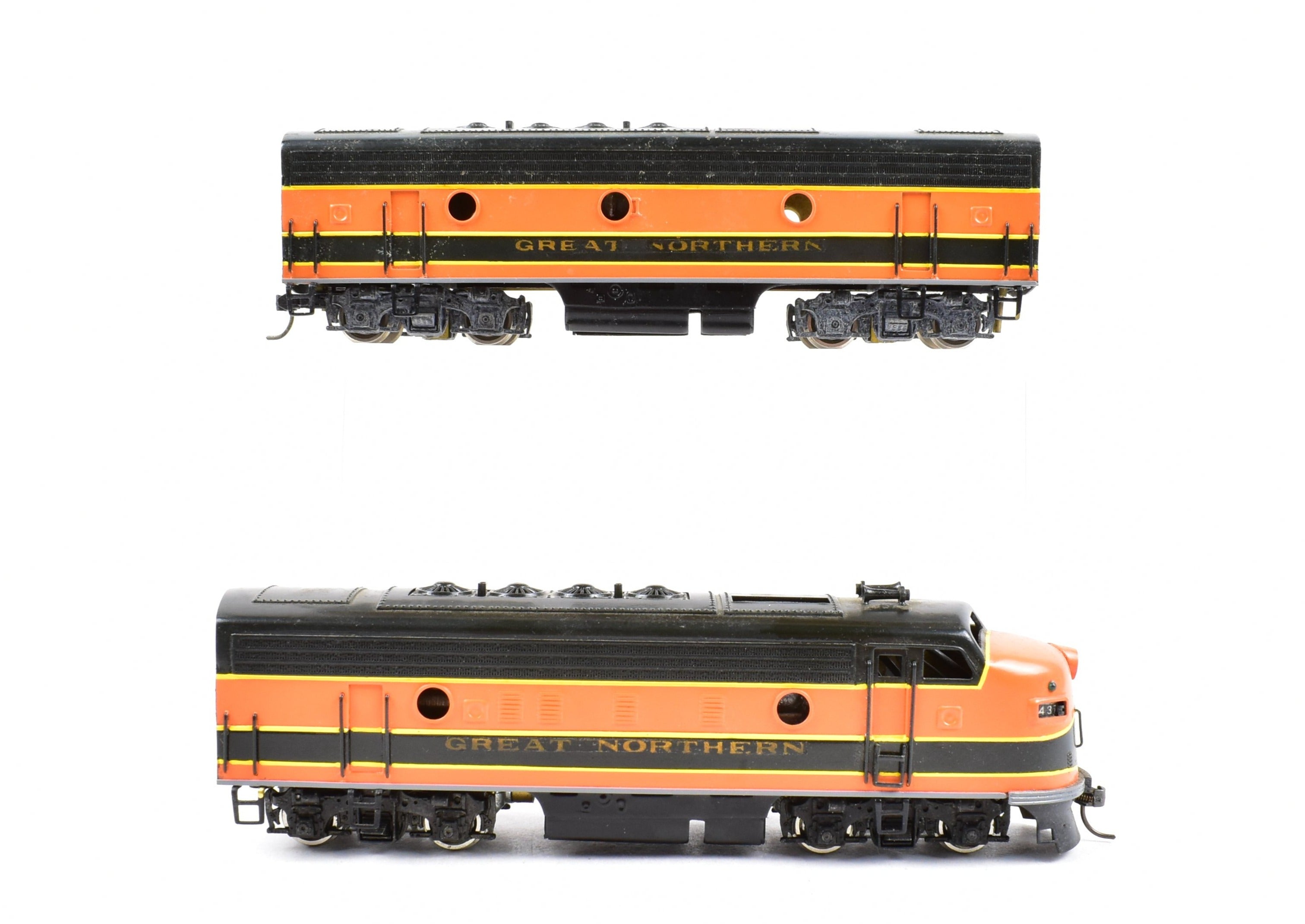 HO Scale Brass Model Train - Tenshodo GN Great Northern EMD F9 A/B Pair Factory - Painted Railway Set