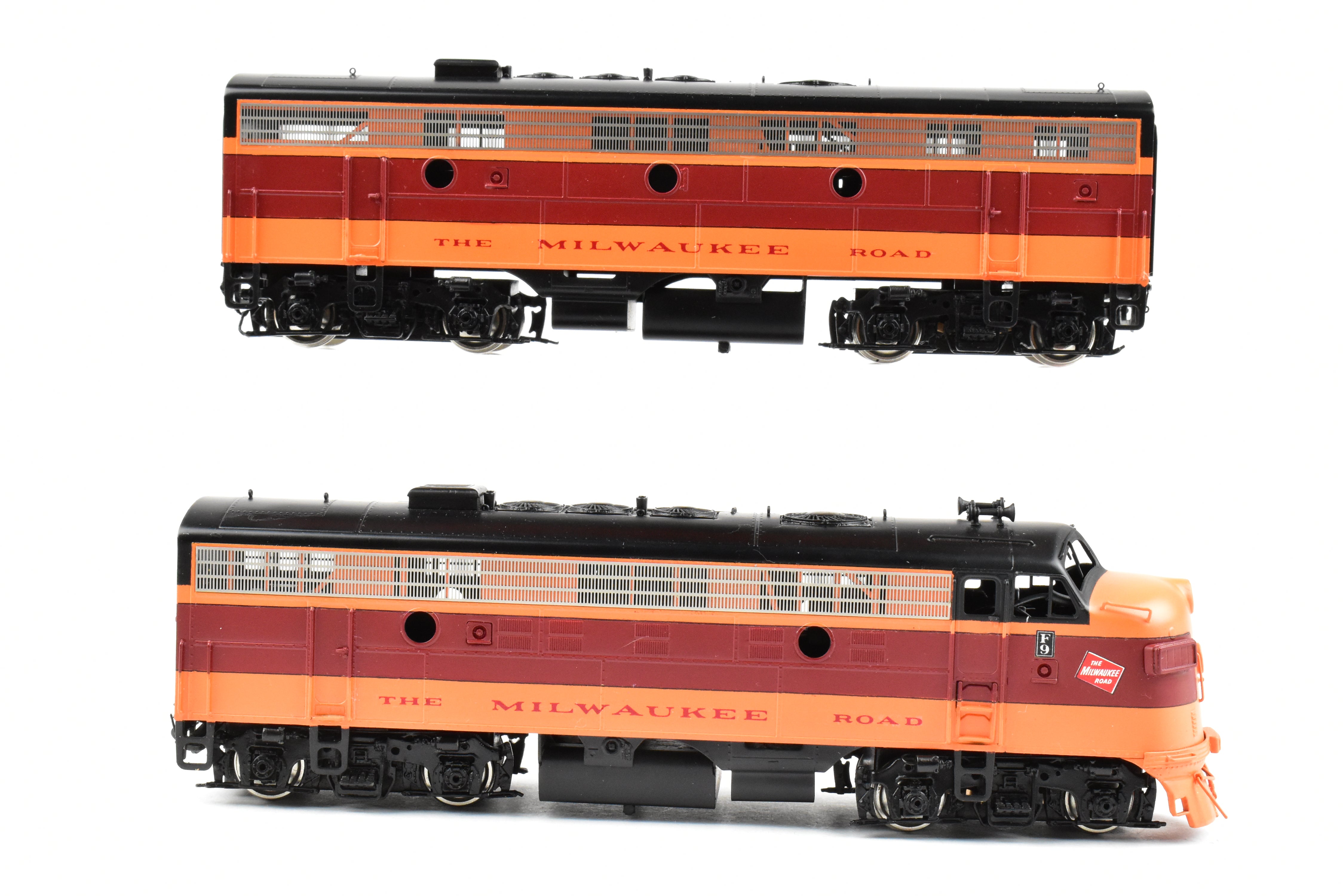 HO Scale Brass Milwaukee Road EMD F9A/F9B Lettered But Un - numbered Models