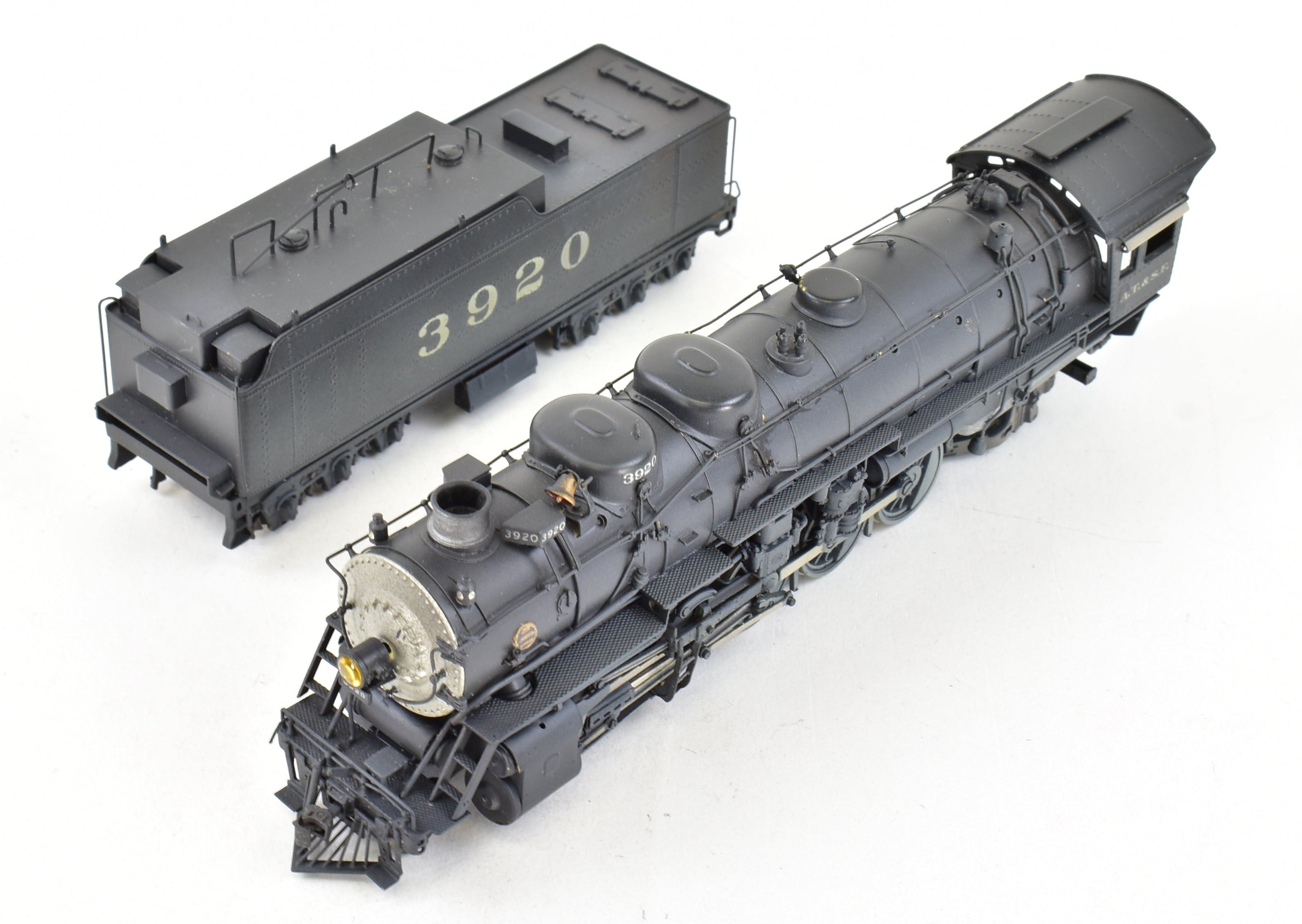 HO Scale Brass PFM ATSF Santa Fe 2-10-2 3800 Class Custom Painted Locomotive No. 3920