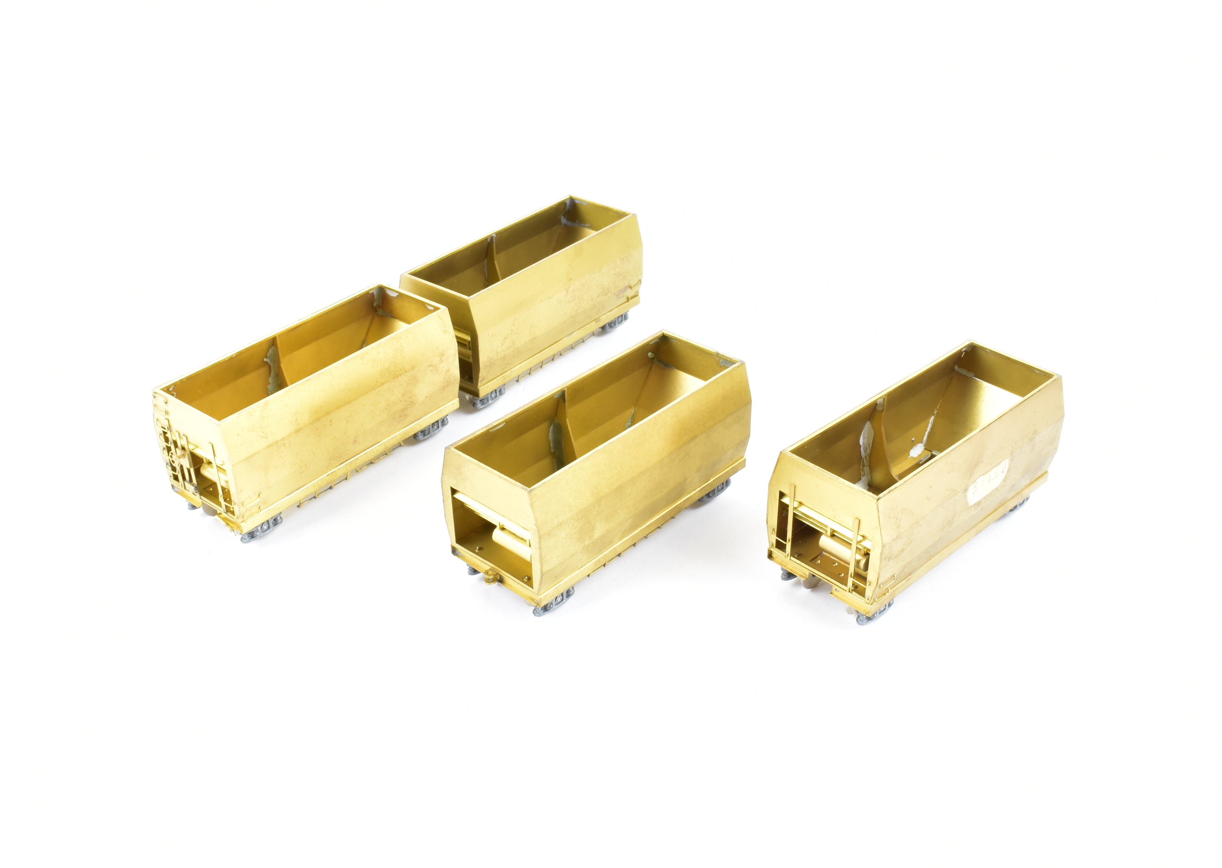 HO Brass 4-Unit Articulated Hopper Cars: NWSL & SOU Railway Models
