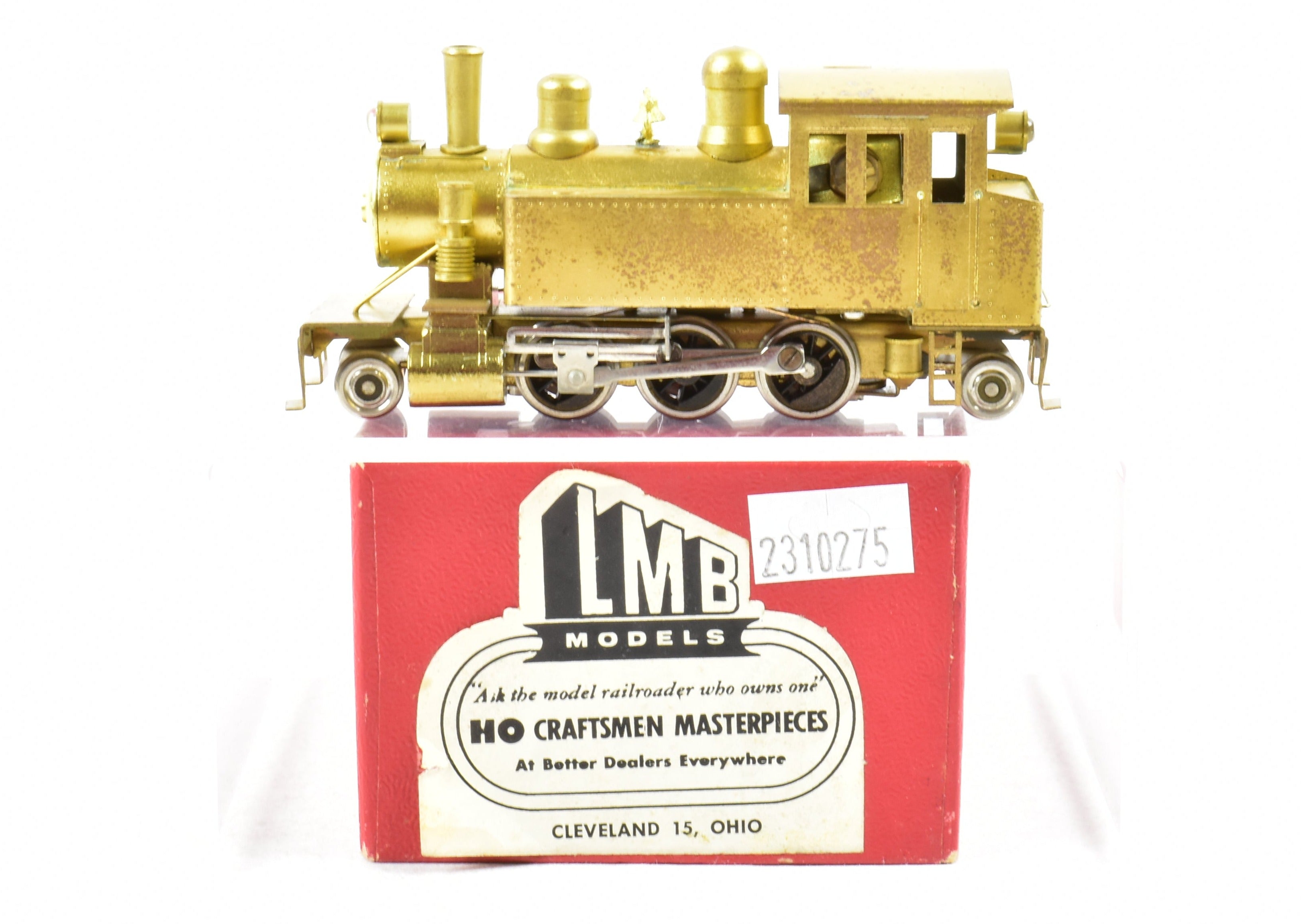 1969 HO Scale Brass LMB Models 2-6-2T Tank Engine for Logging & Industrial Use