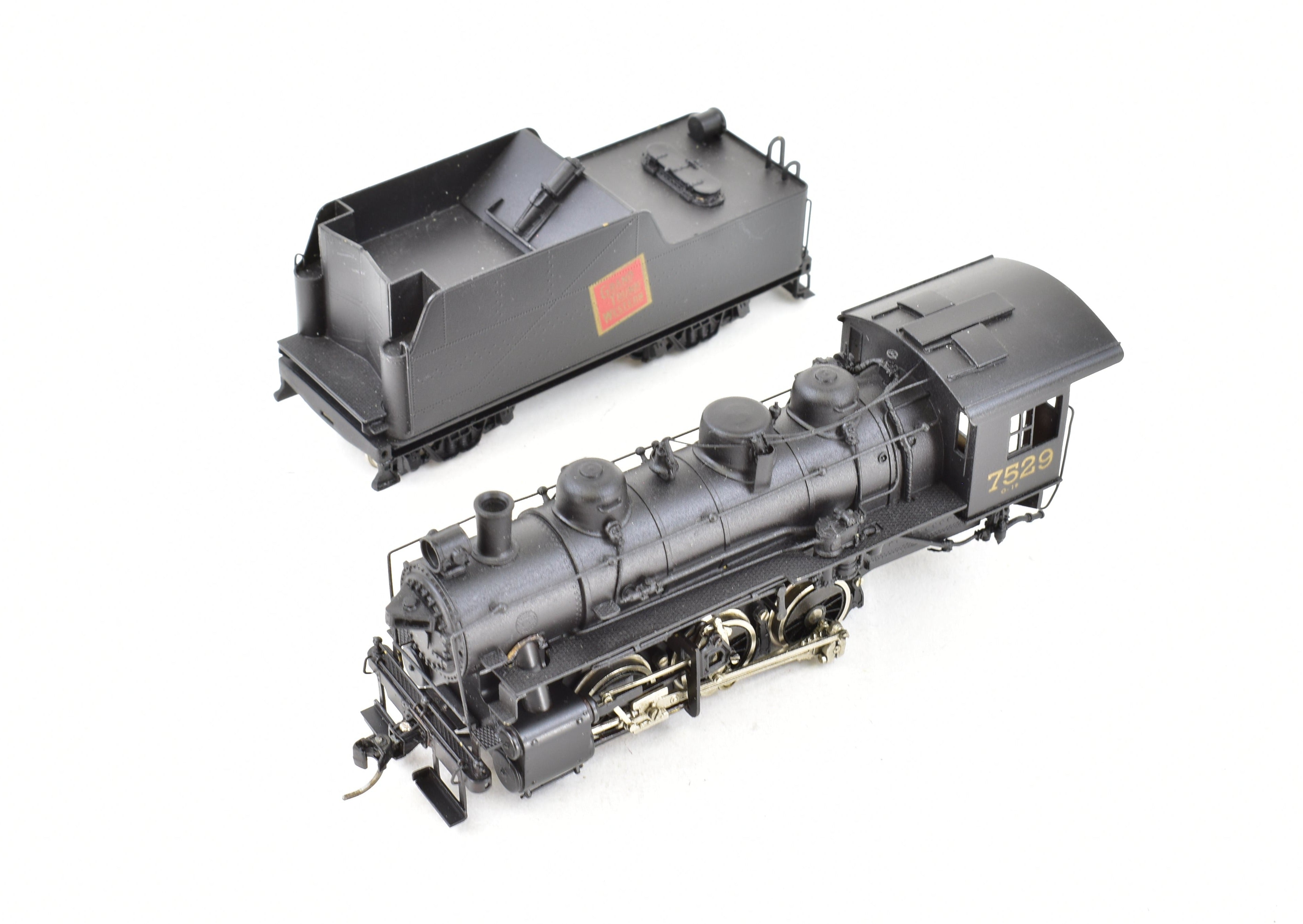 HO Scale Brass Model Train - NorthWest Short Line USRA 0-6-0 Custom Painted and Detailed to Resemble Grand Truck Western