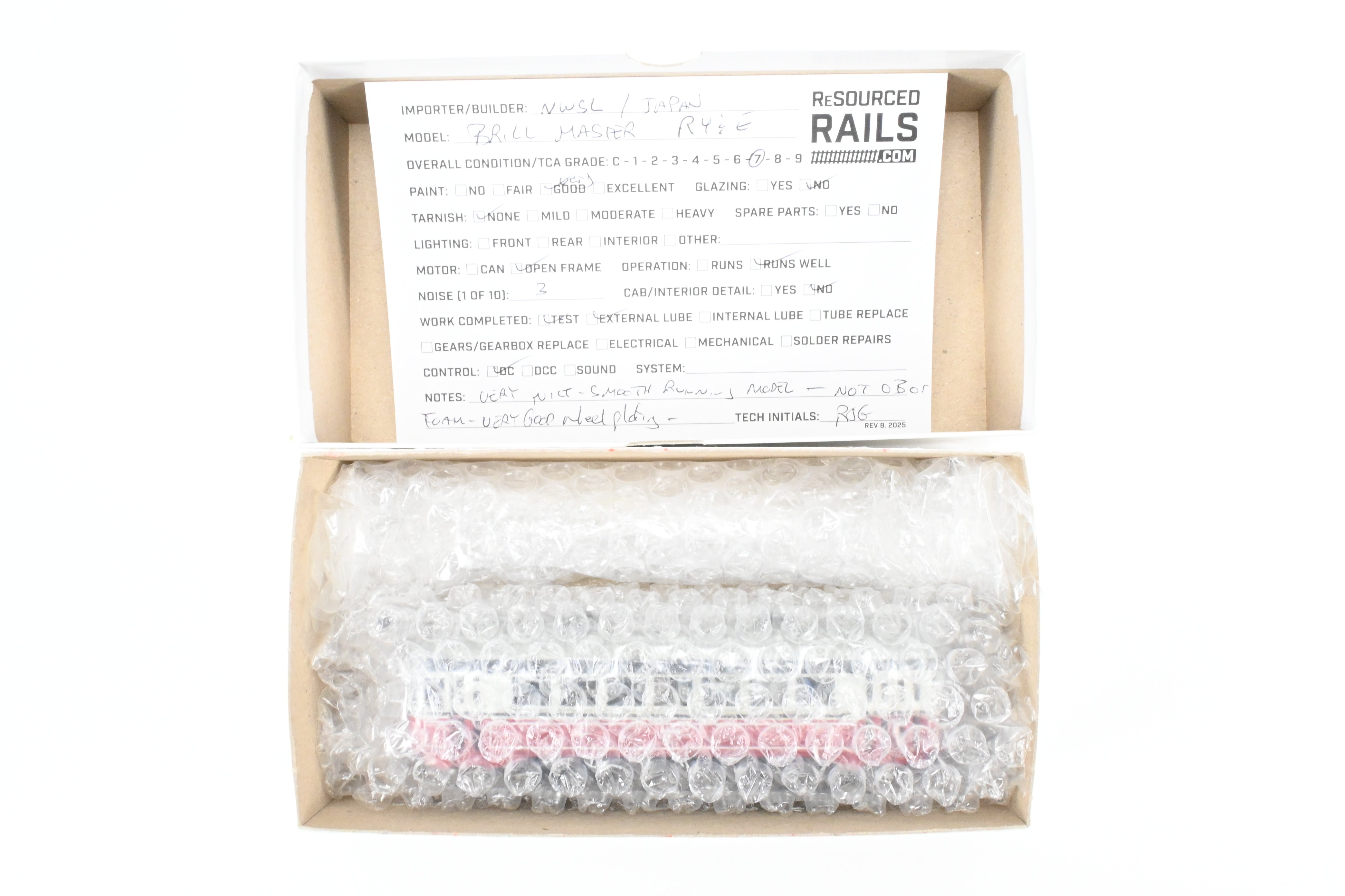HO Scale Brass Model Train - Northwest Short Line (NWSL) Various Roads 1930 Brill Master Unit for Private Road CP, Representing RY&E No 56