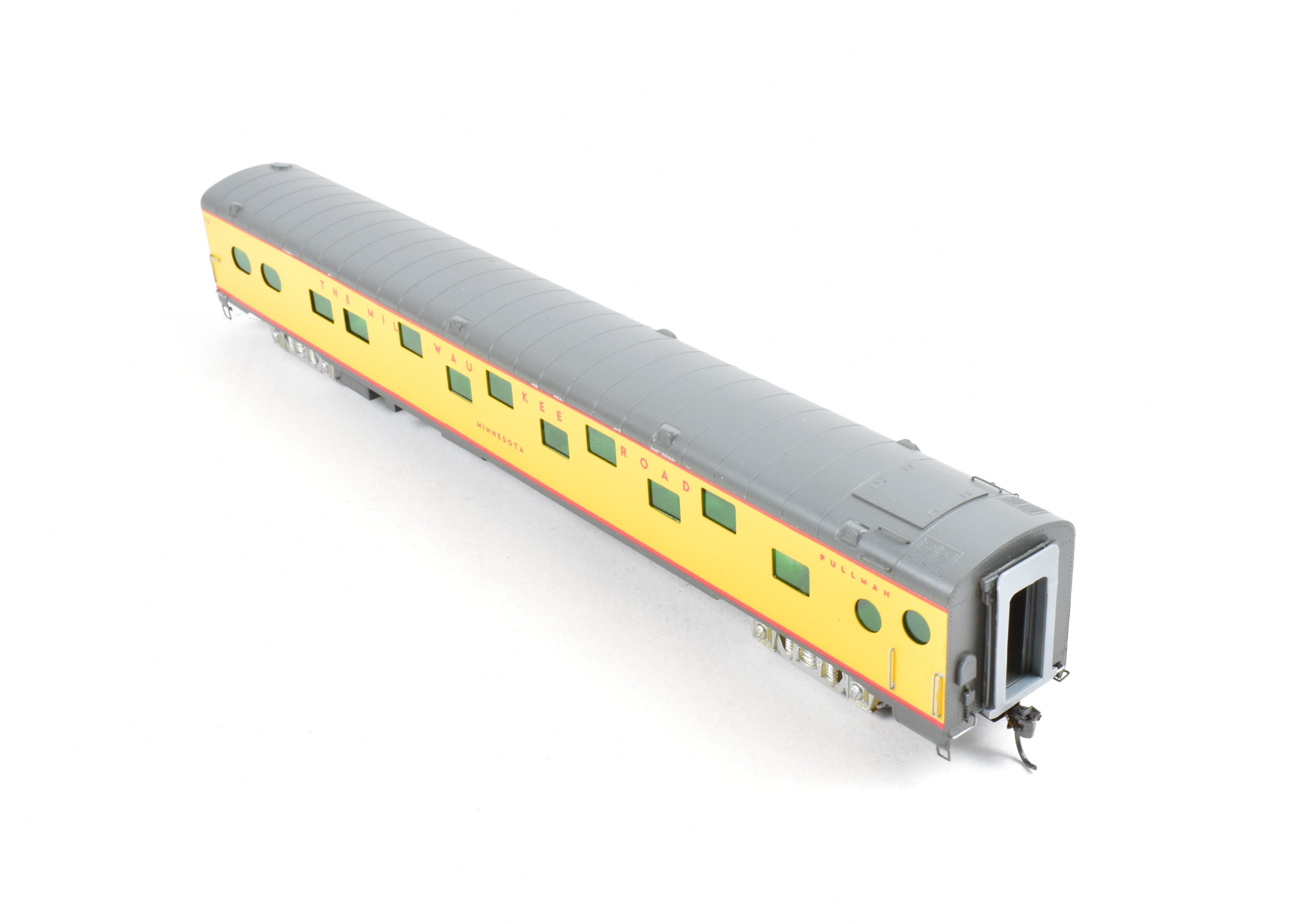 HO Custom Painted Brass Soho Milwaukee Road 16-Duplex-4DB Sleeper 'Minnesota'