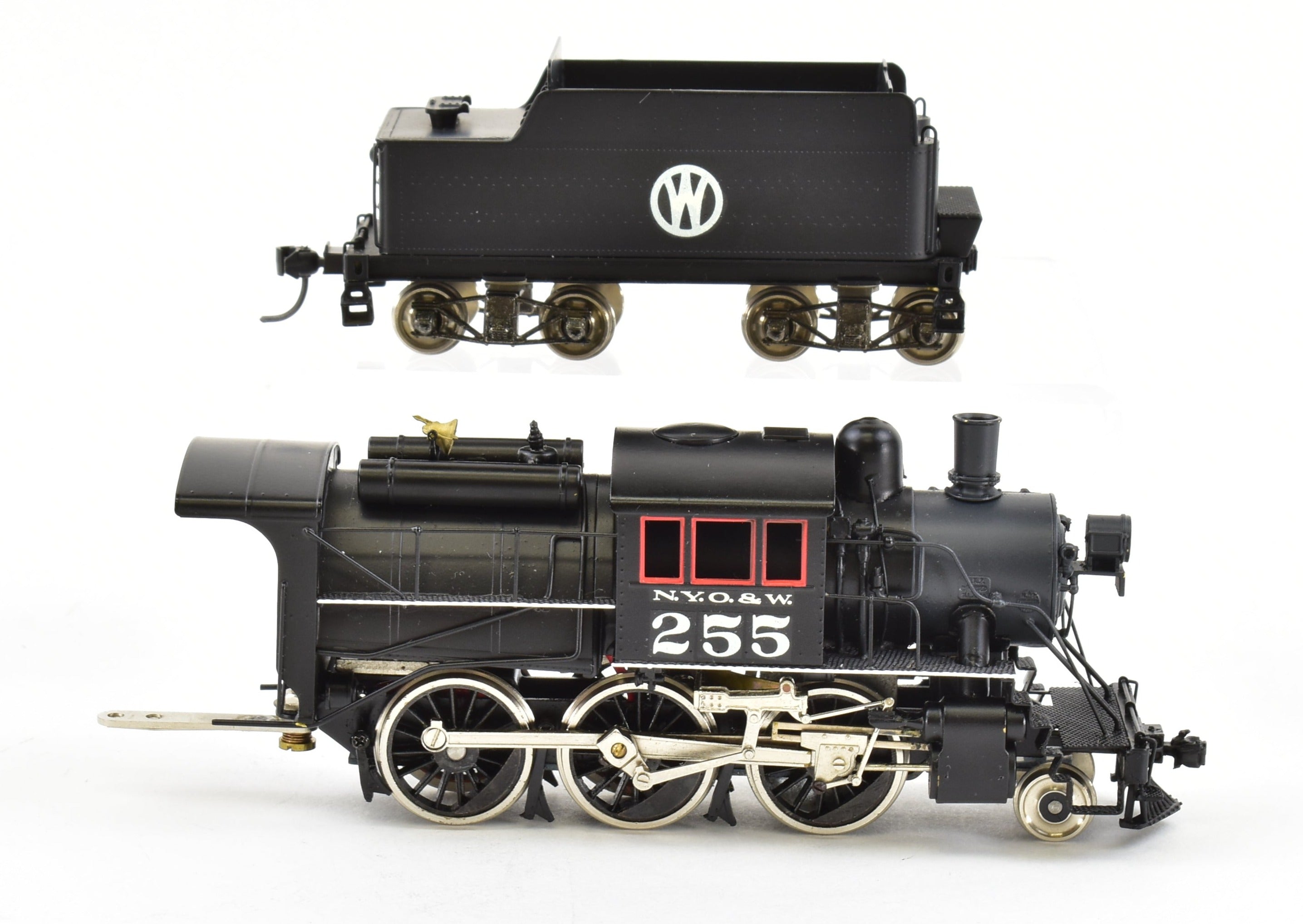 HO Scale Brass Nickel - Plated Model Train: New York Ontario & Western Class U 2 - 6 - 0 Mogul Camelback Steam Locomotive by Nickel Plate Products