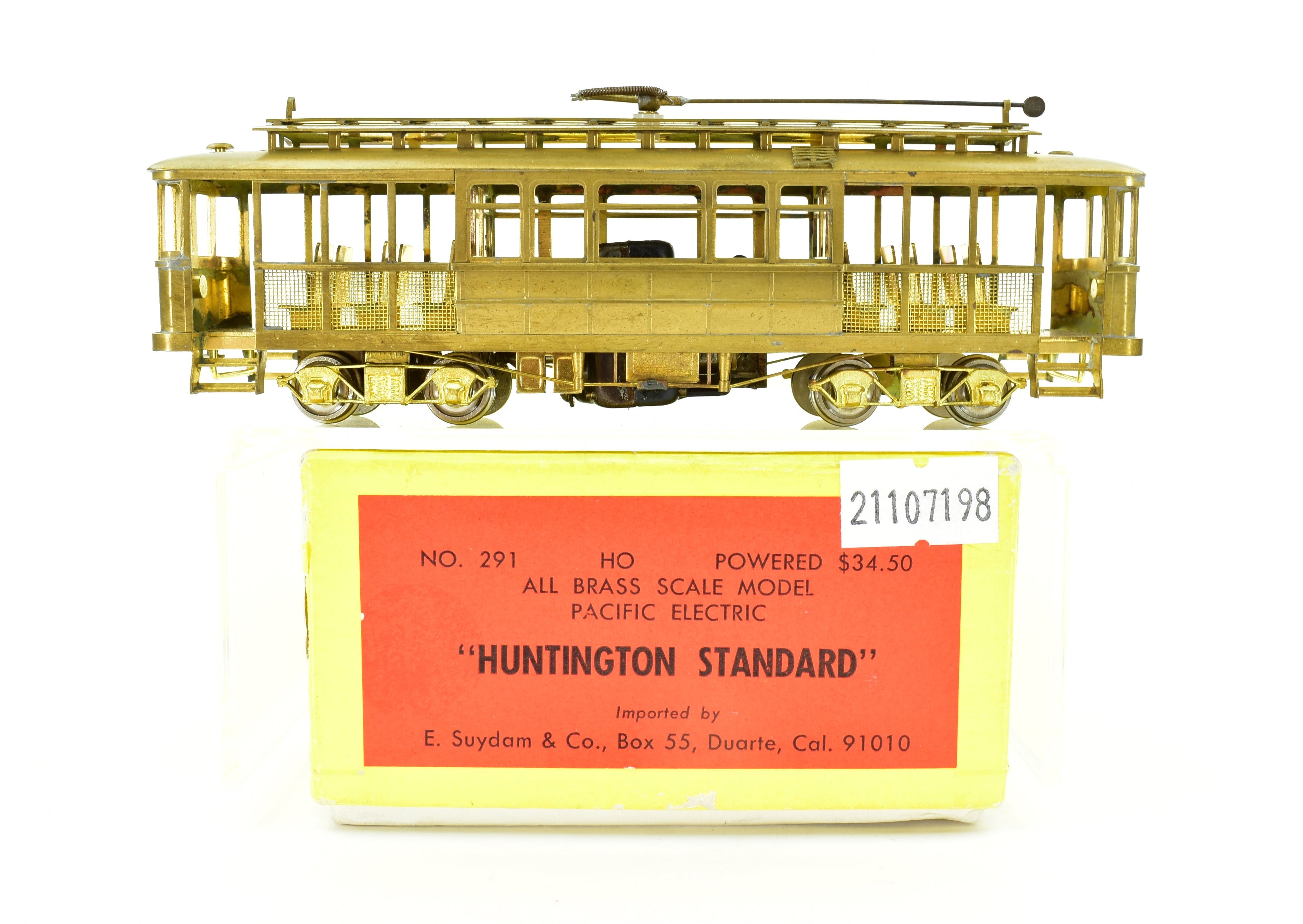 HO Scale Brass Suydam Pacific Electric Huntington Standard Model Train Car from 1969 Run
