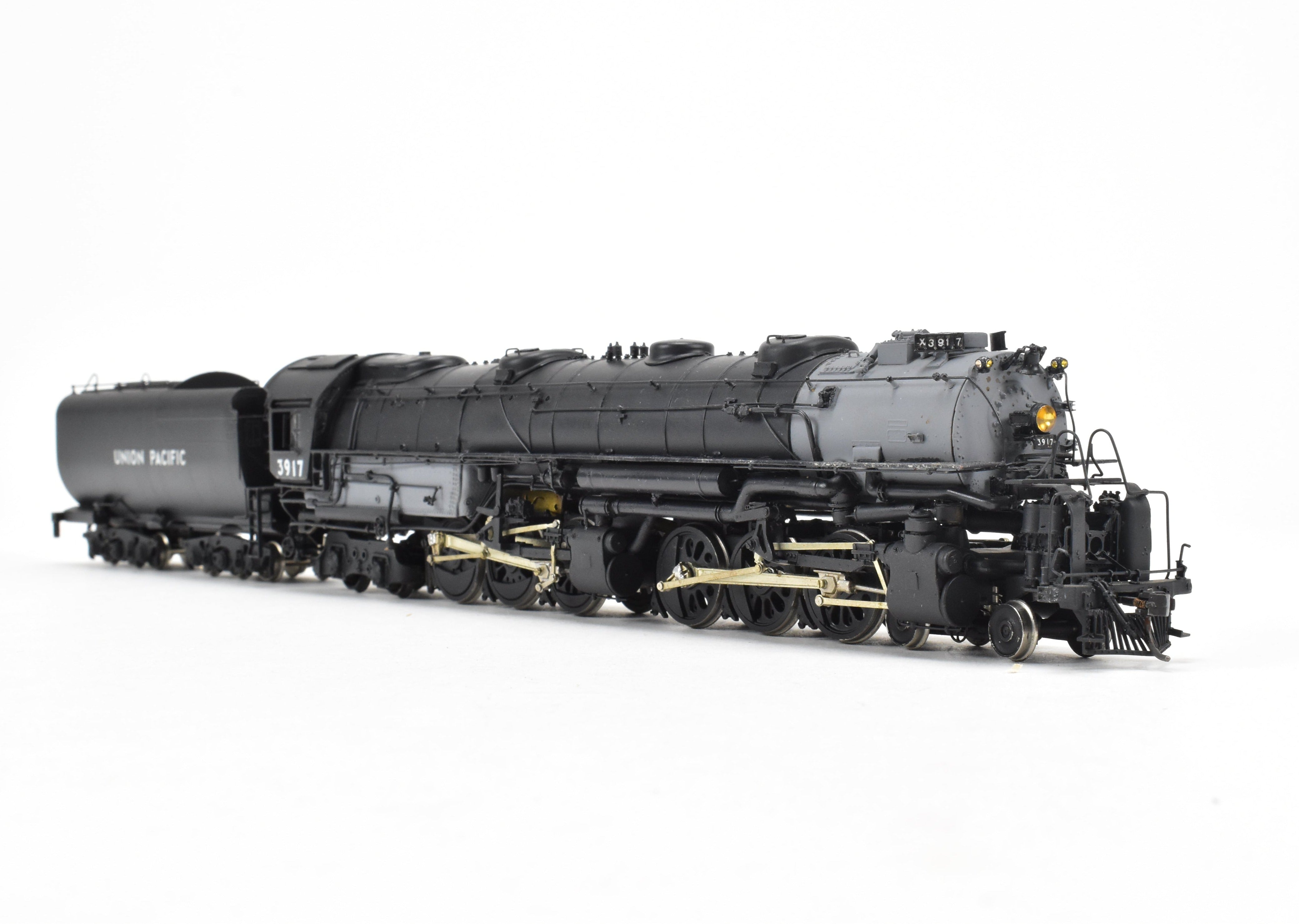HO Scale Brass Model Train Key Imports UP - Union Pacific 3900 Class 4-6-6-4 Challenger Early Coal Version Locomotive with Custom Paint and Number CP #3917