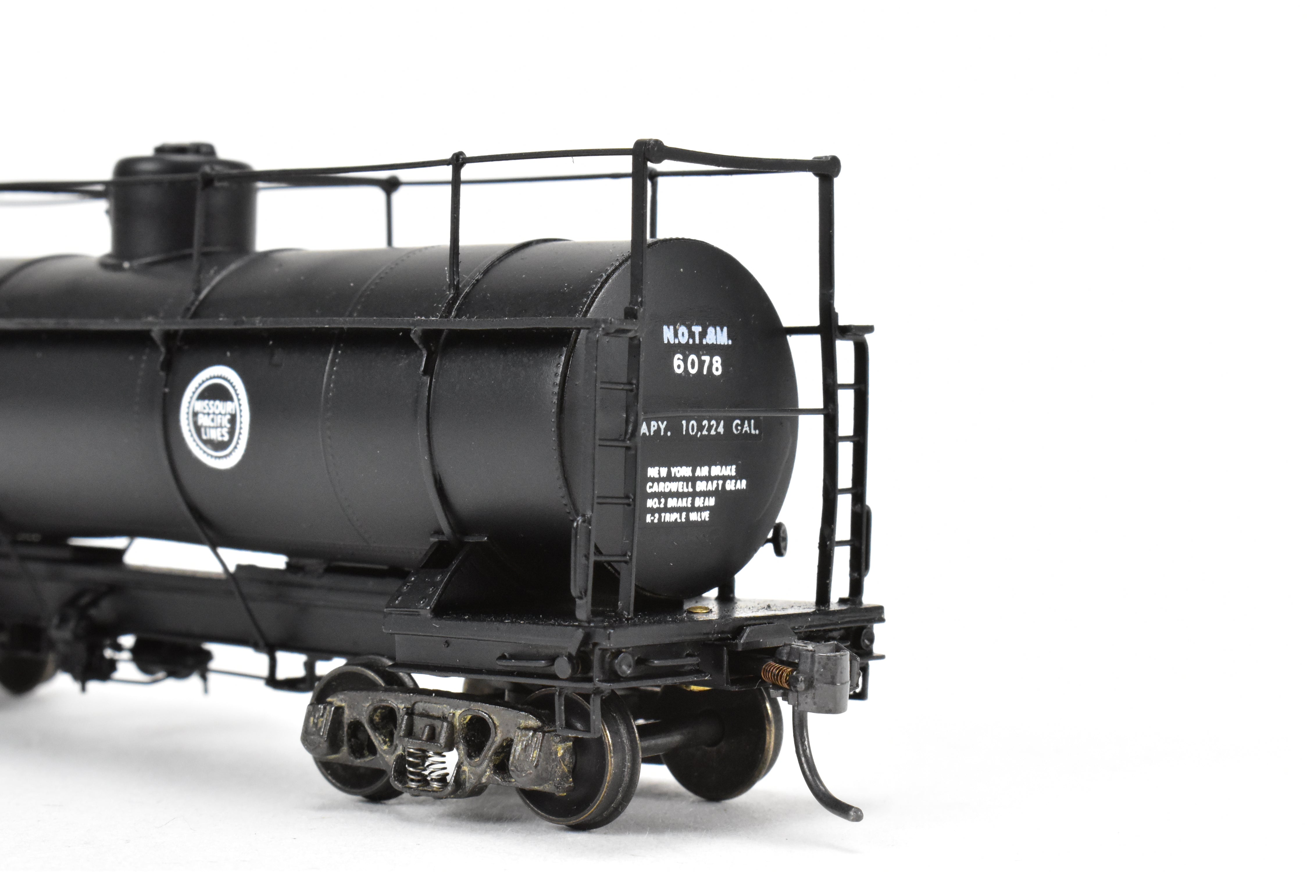 HO Brass NWSL - Professionally Painted Missouri Pacific Tank Car No. 6078