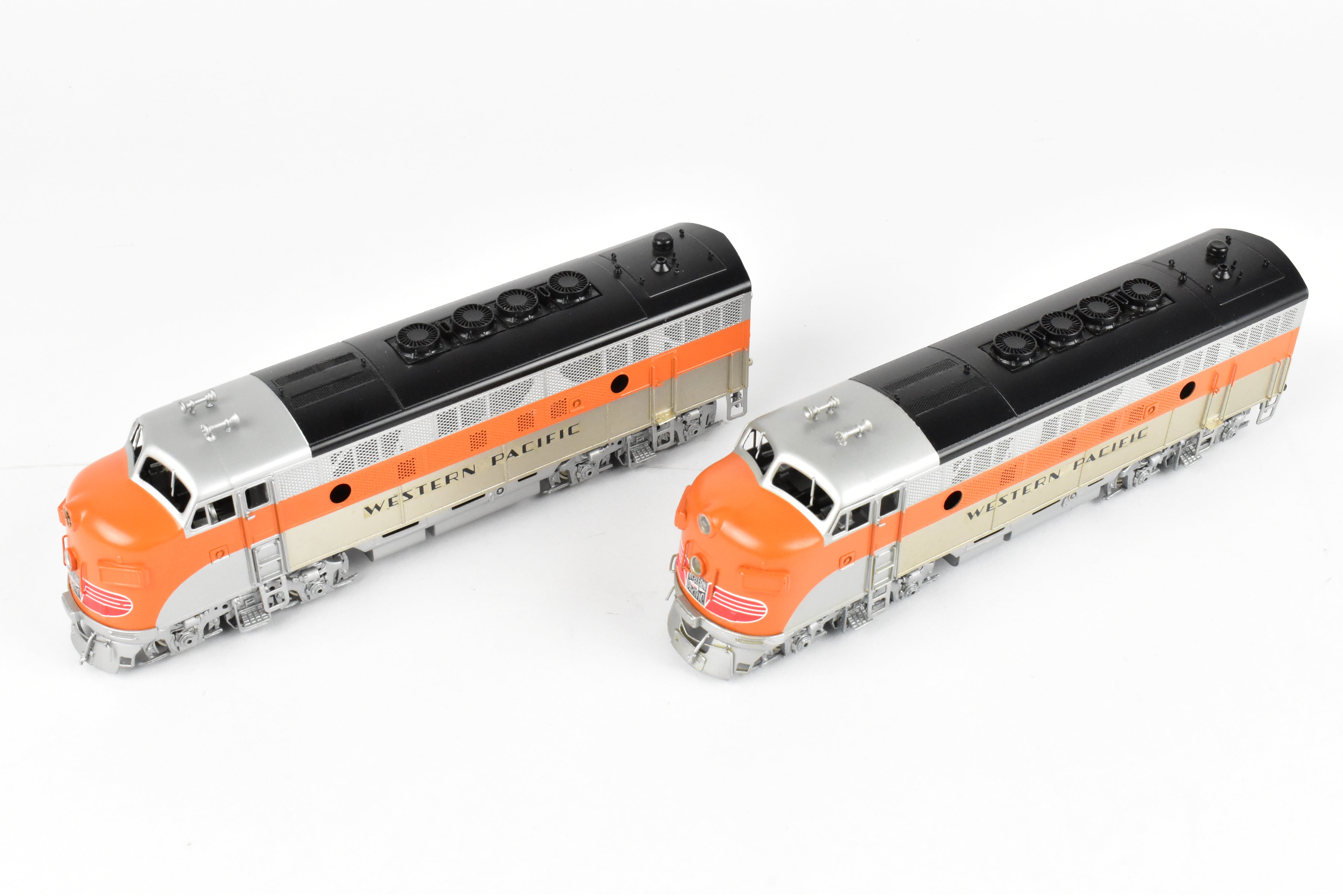 HO Brass Oriental Limited Western Pacific EMD F3A/F3A Phase II Set, 1500 HP, Factory Painted