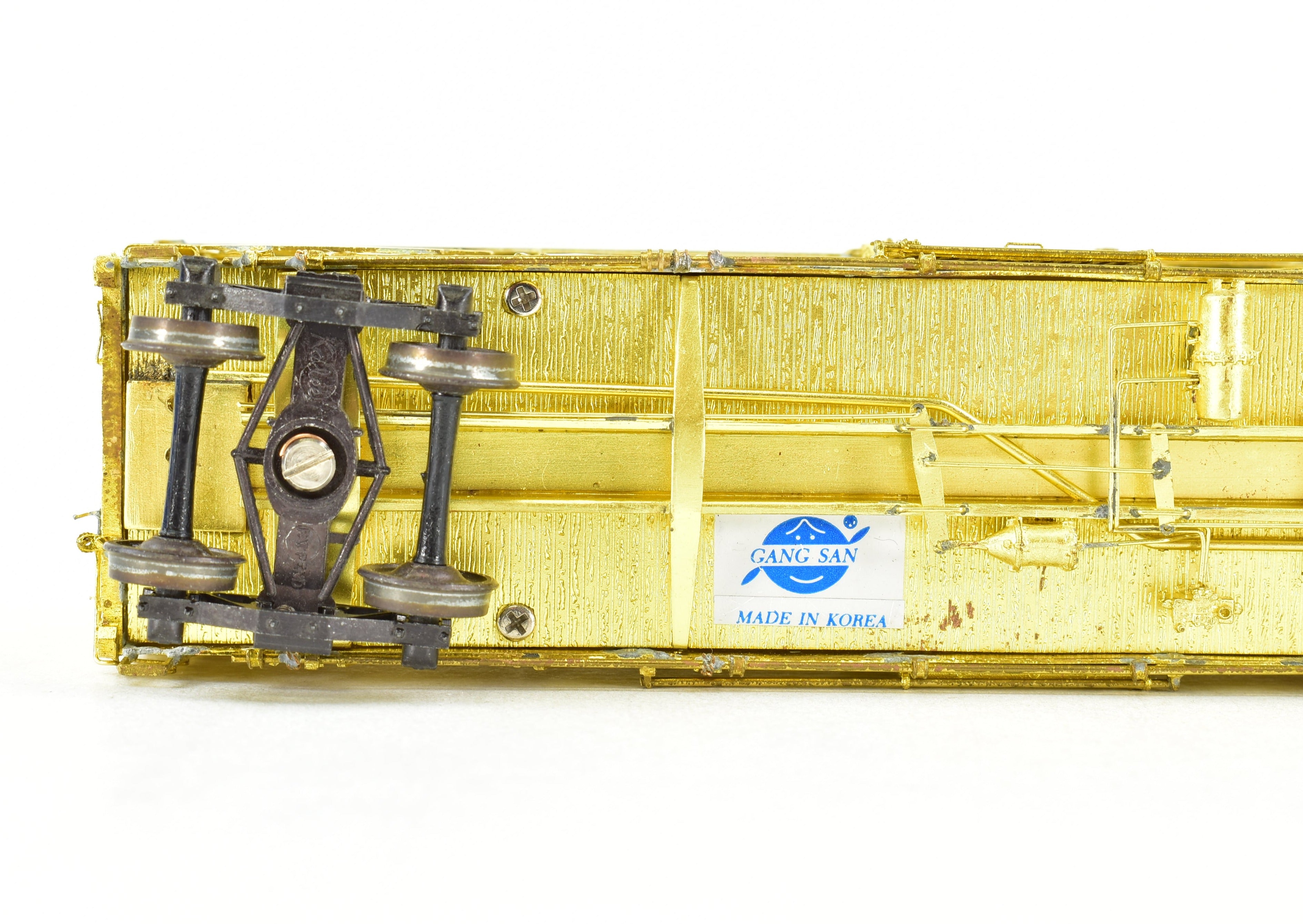 HO Scale Brass ATSF - Santa Fe Sk-Q Stock Car with Kadee Replacement Trucks