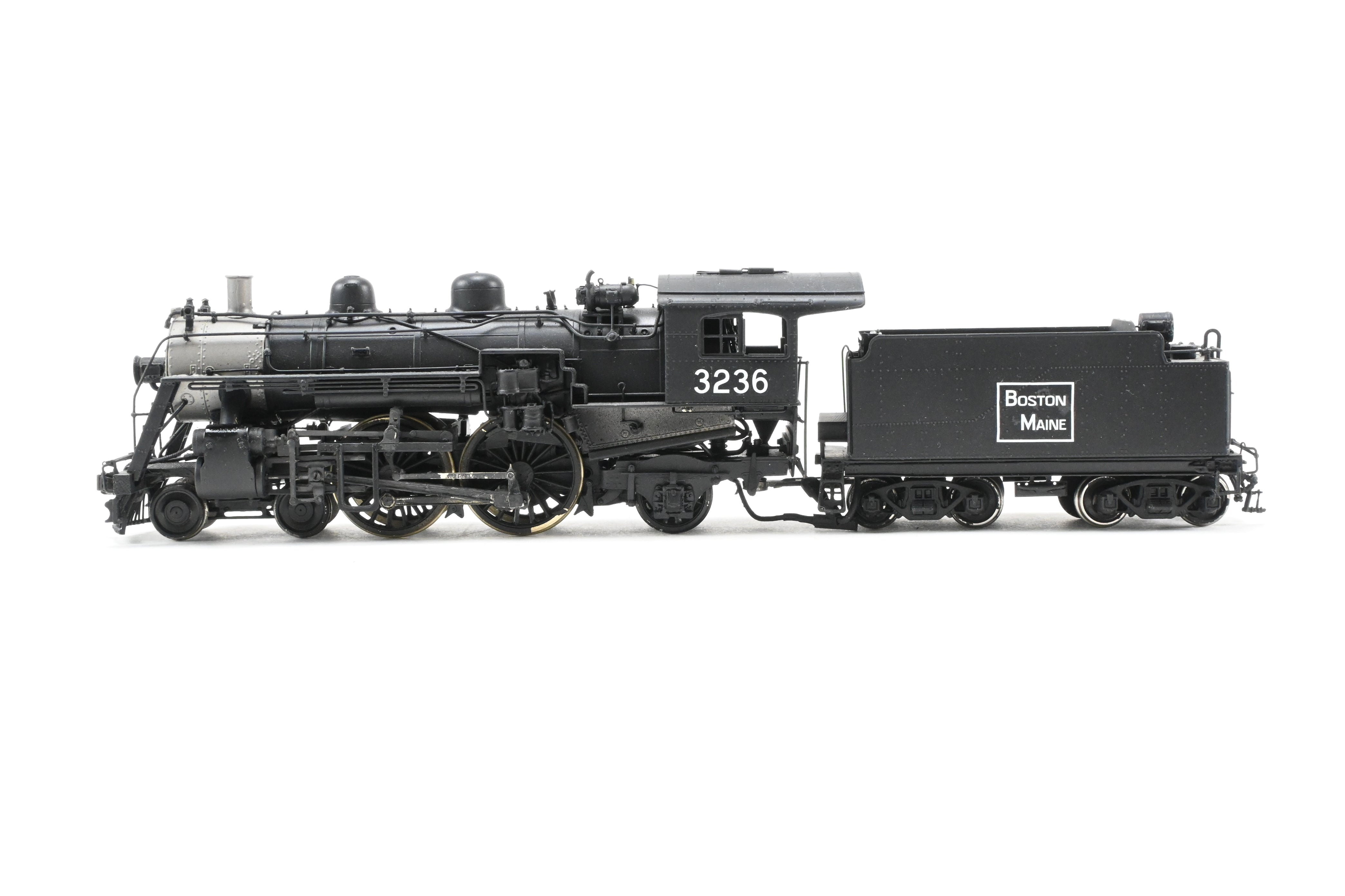 HO Scale Brass Model Train - New England Rail Service (NERS) Boston & Maine (B&M) Class J - 1 4 - 4 - 2 Atlantic Locomotive CP No. 3236