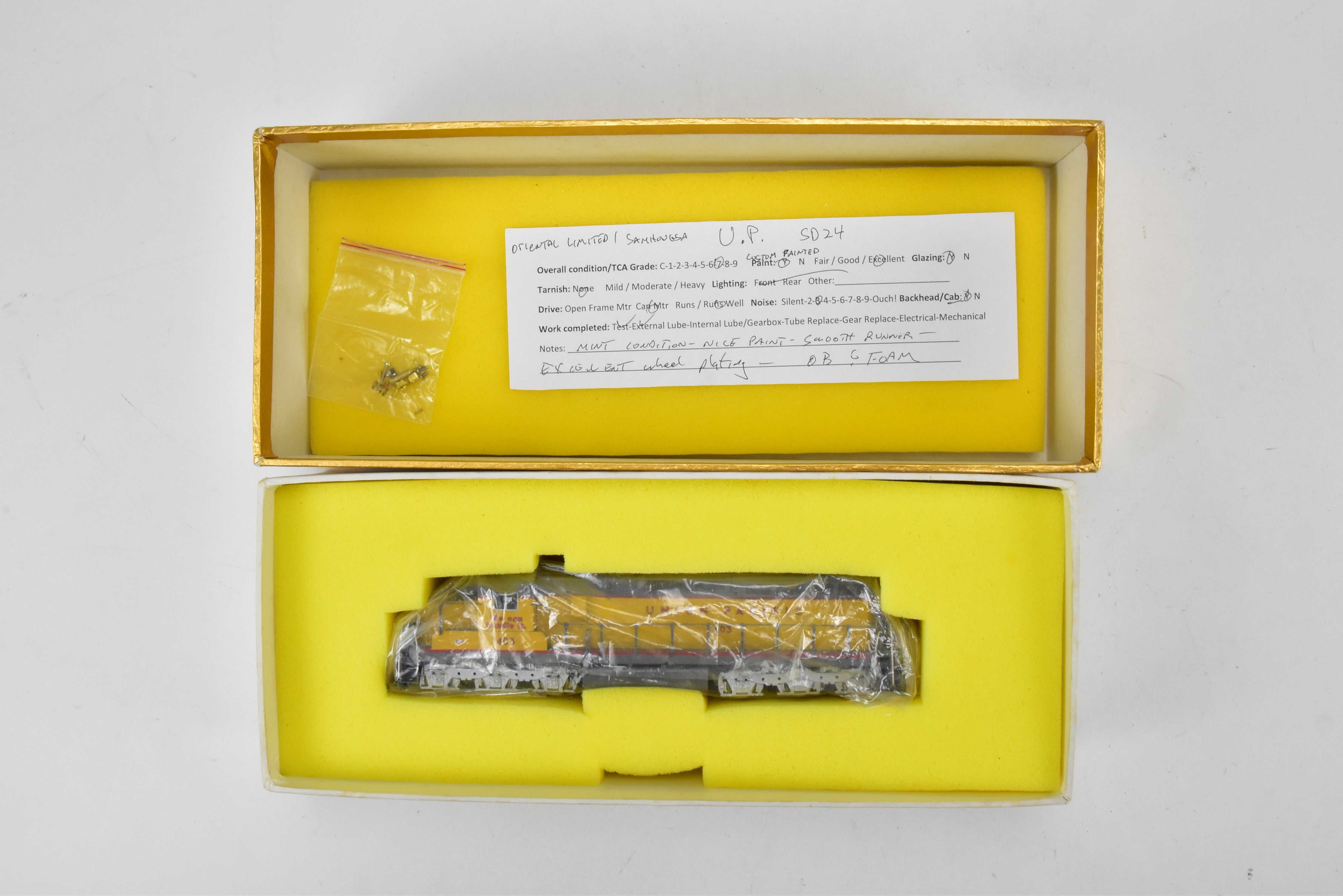 Custom Painted HO Brass Union Pacific EMD SD24 2400 HP Low Hood No. 403
