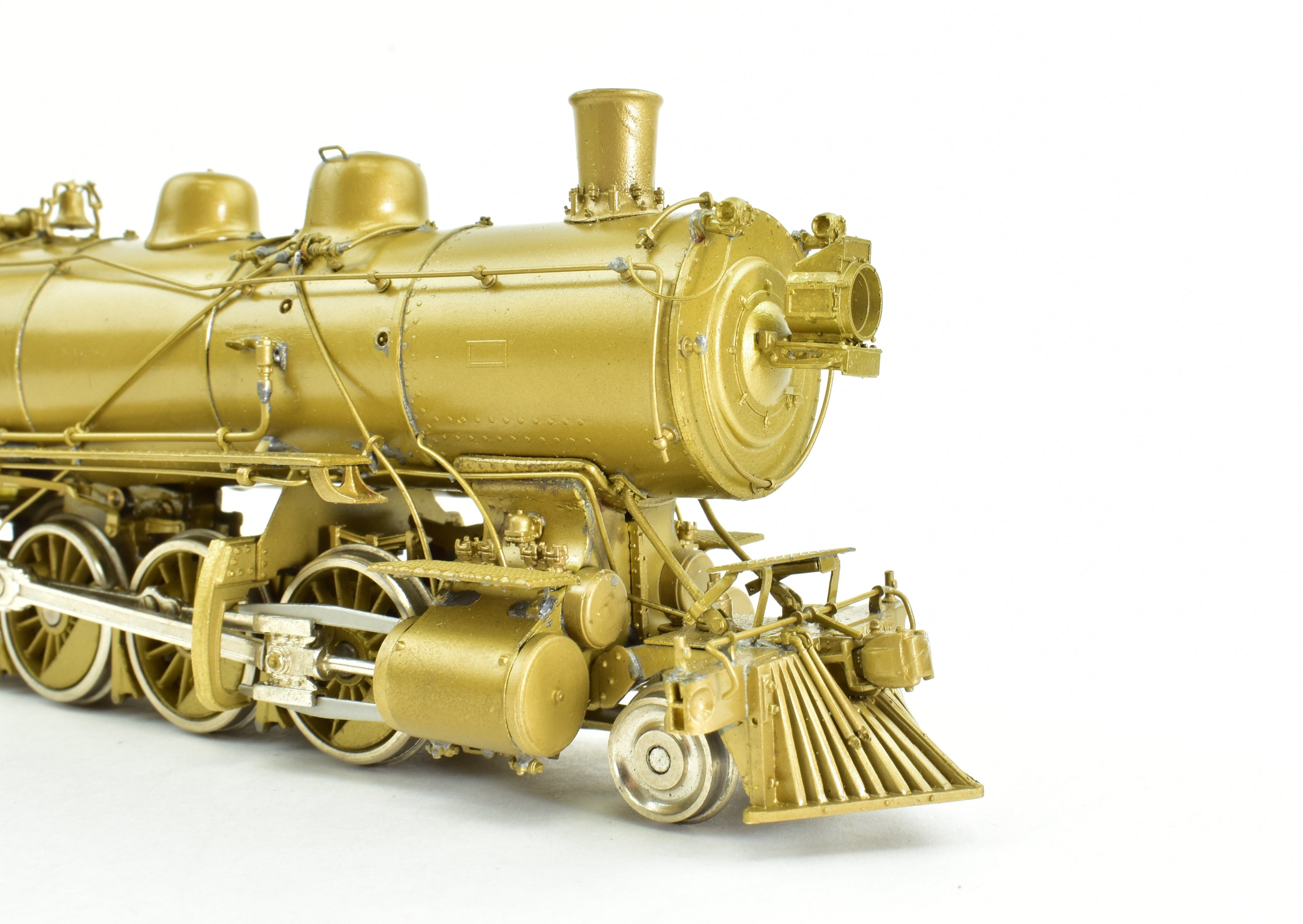 HO Scale Brass PFM - SKI Model Train: Northern Pacific Class W 2-8-2 Steam Locomotive with Wooden Pilot, Special Northern Pacific Version
