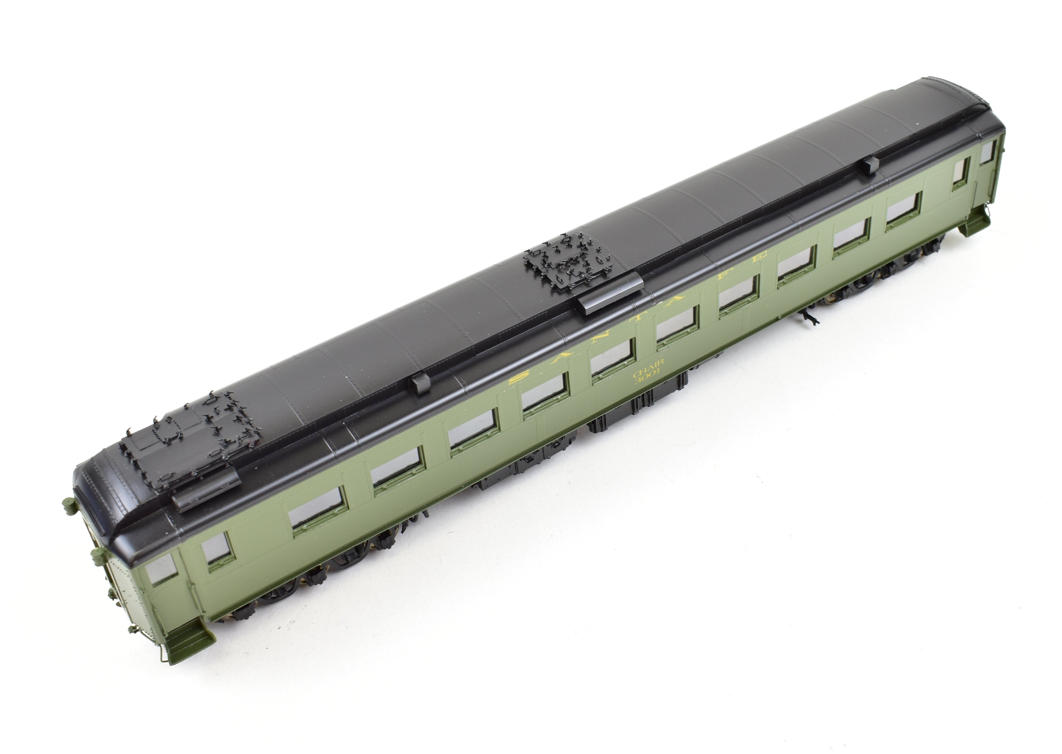 HO Scale Brass ATSF - Santa Fe 3000 Series Heavyweight Chair Car FP