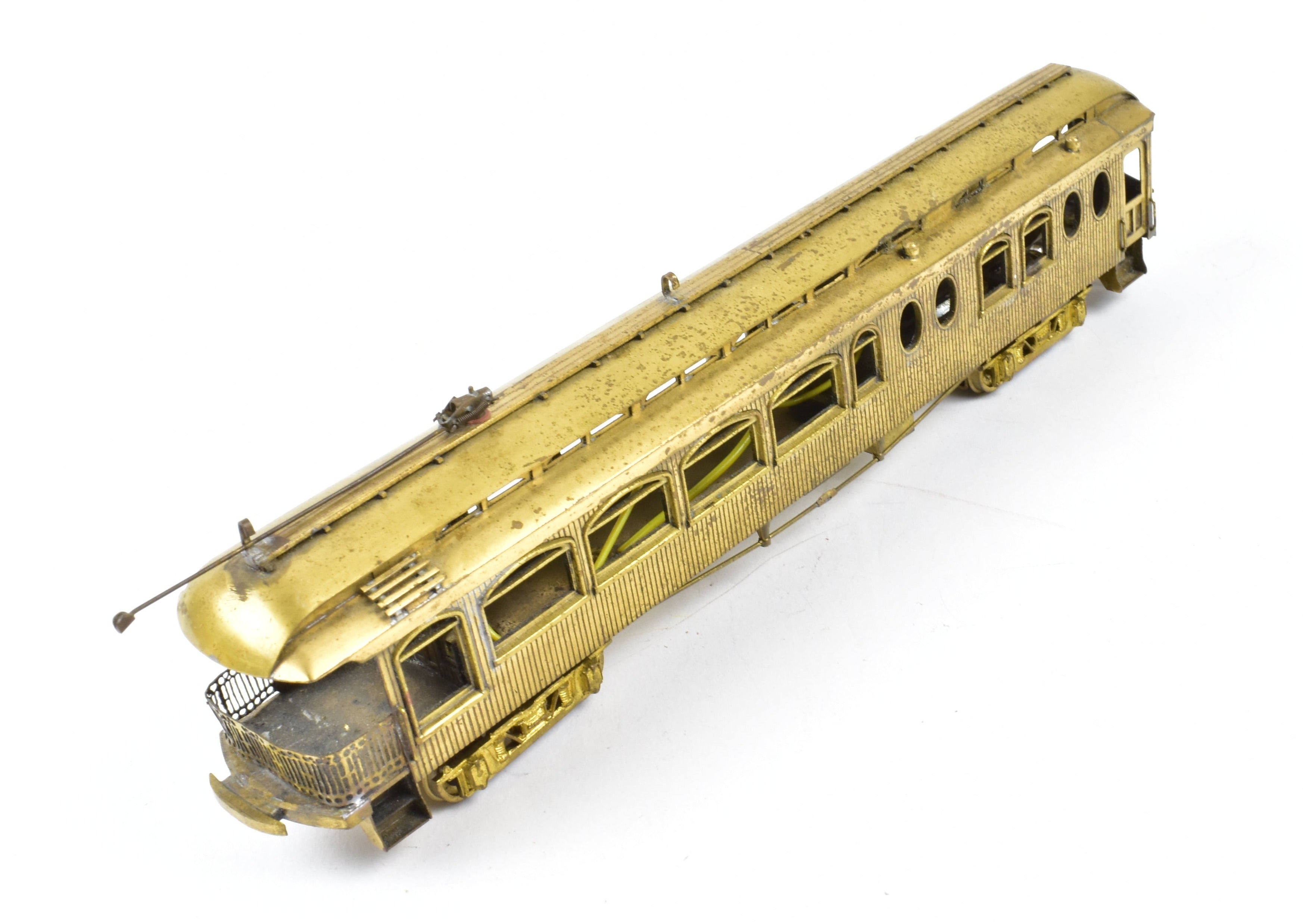 HO Scale Brass Suydam Oregon Electric Railway Niles Wood Interurban Parlor Observation Model with Non - Original Box Having Moderate Shelf Wear