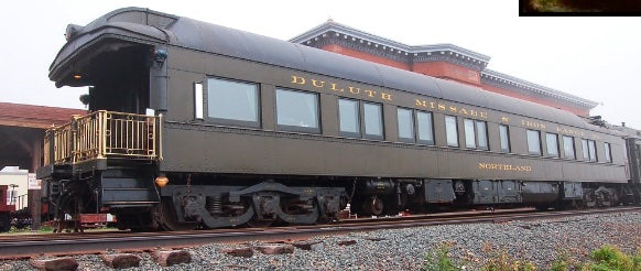 HO Scale Brass Model Train Set - North Bank Line Duluth, Missabe, & Iron Range Business Car Northland and Combine #24 Special 2 - Car Set for Model Train Enthusiasts
