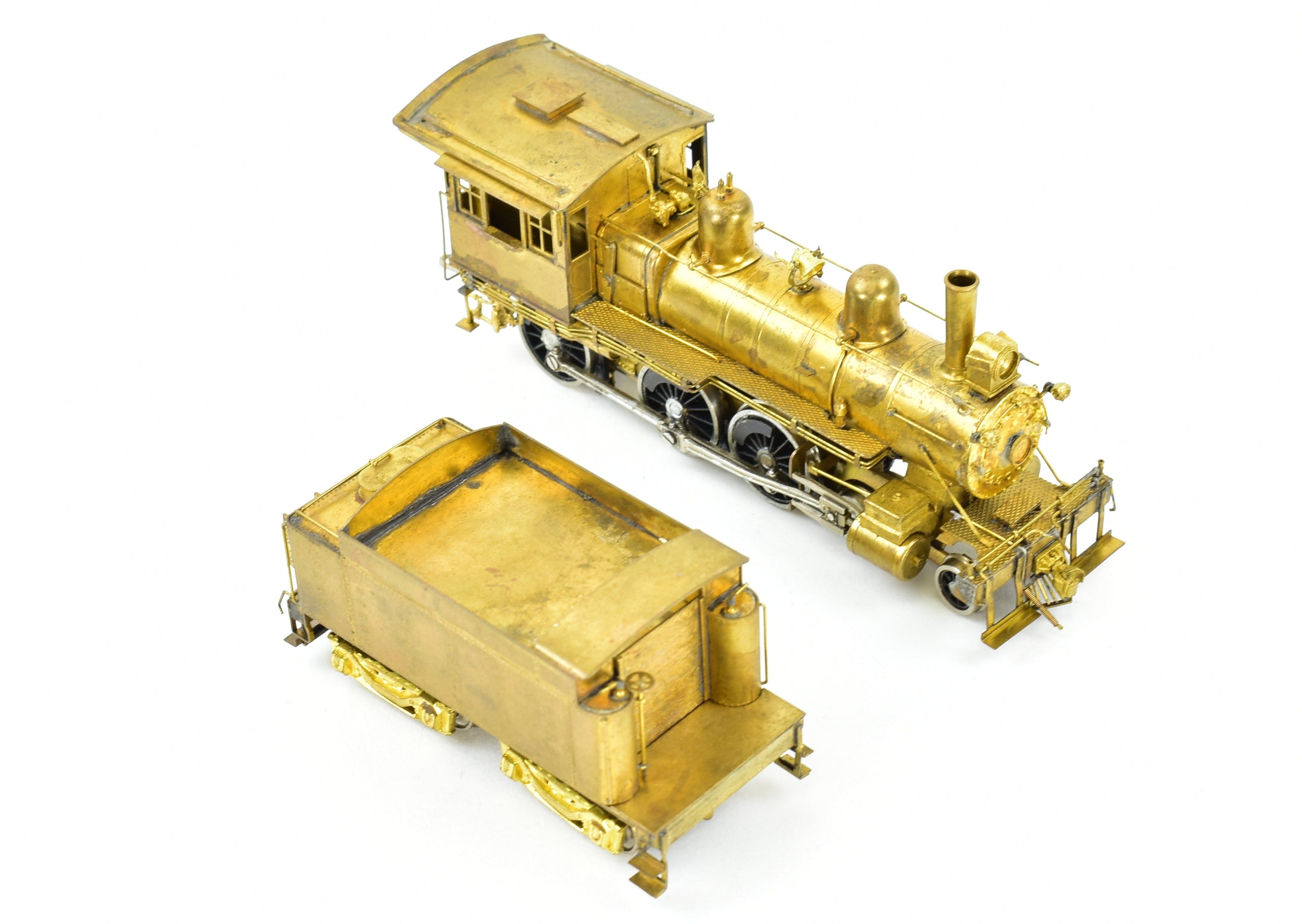 HO Scale Brass Nickel-Plated Model Train - CB&Q - Burlington Route K-2 4-6-0 Ten Wheeler, Produced by Nickel Plate Products