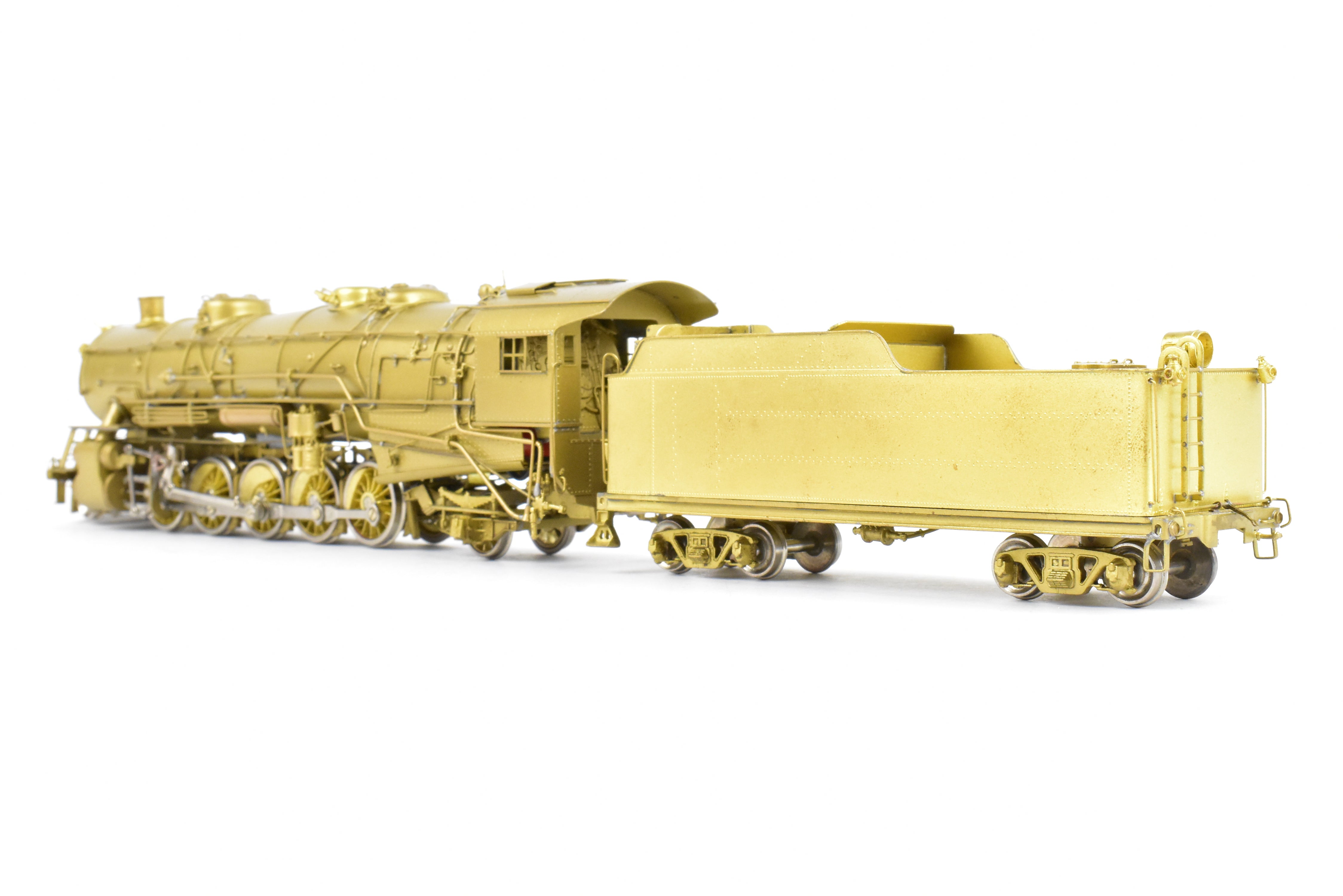 High - Quality HO Scale Brass Key Imports Model of United States Railway Administration (USRA) Various Roads Heavy 2 - 10 - 2 Steam Locomotive