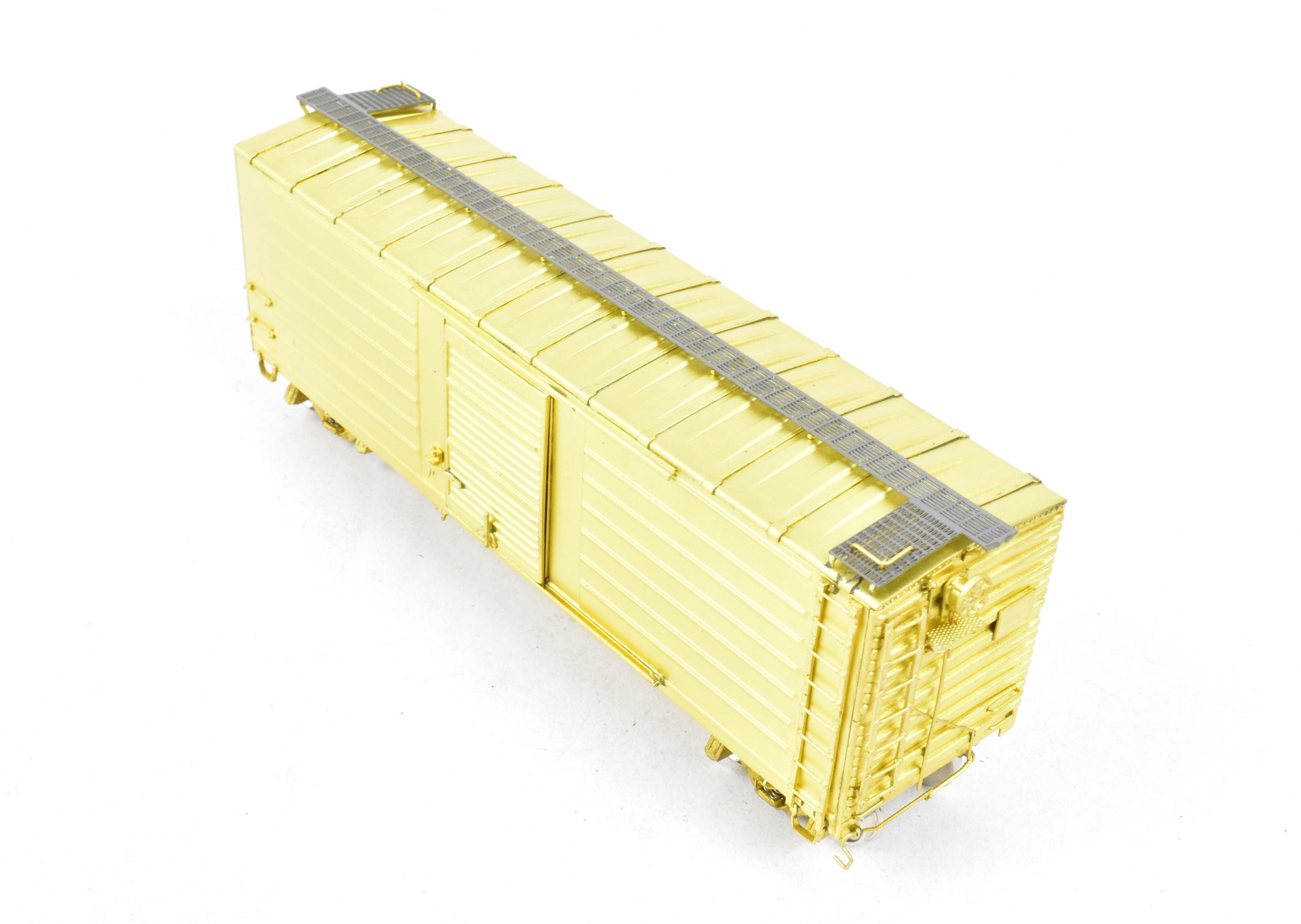 HO Scale Brass NJ International 40' Single Door Ribbed Boxcar - Milwaukee Road