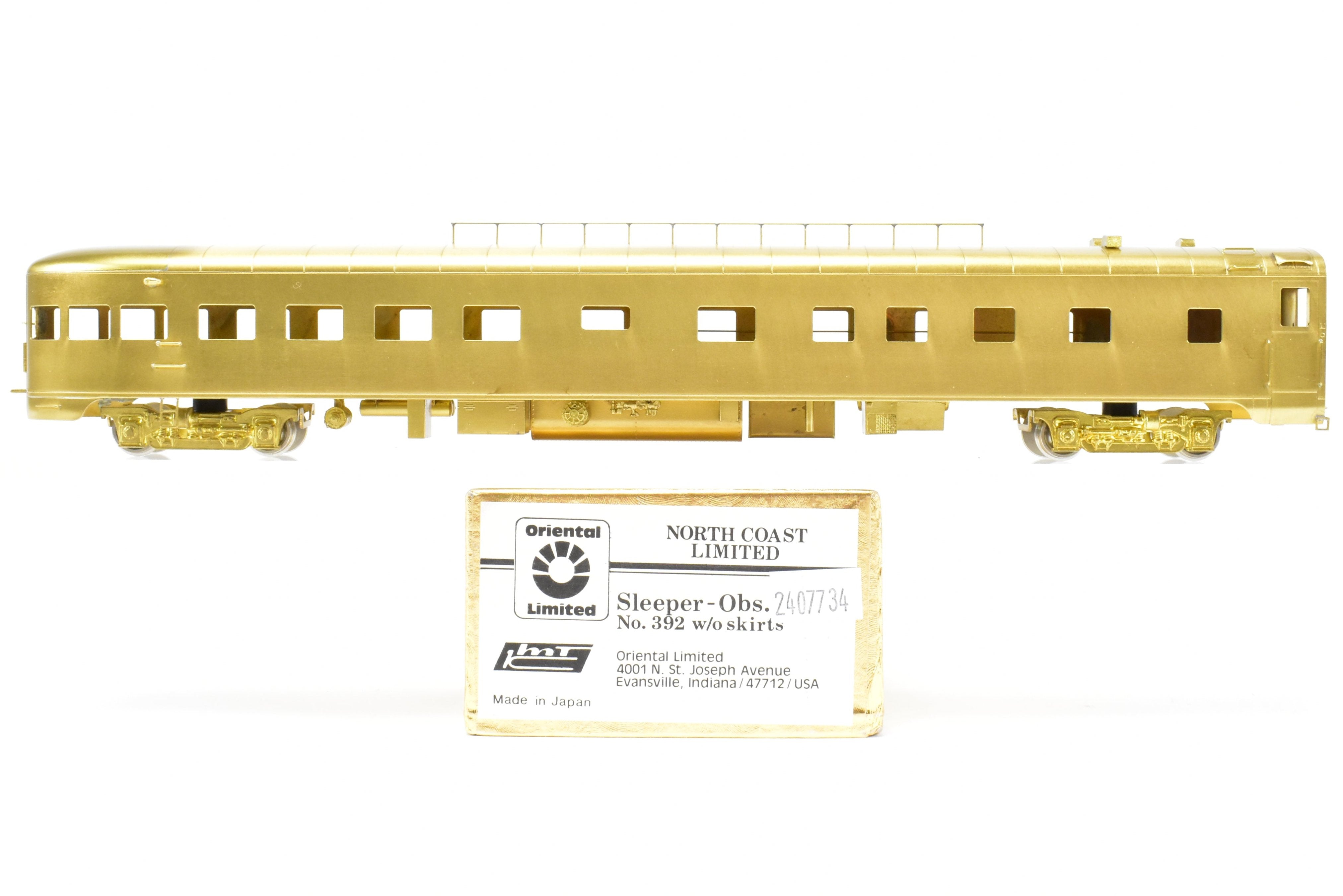 HO Brass Oriental Limited NP - Post 1955 North Coast Limited #392 Sleeper Observation Car