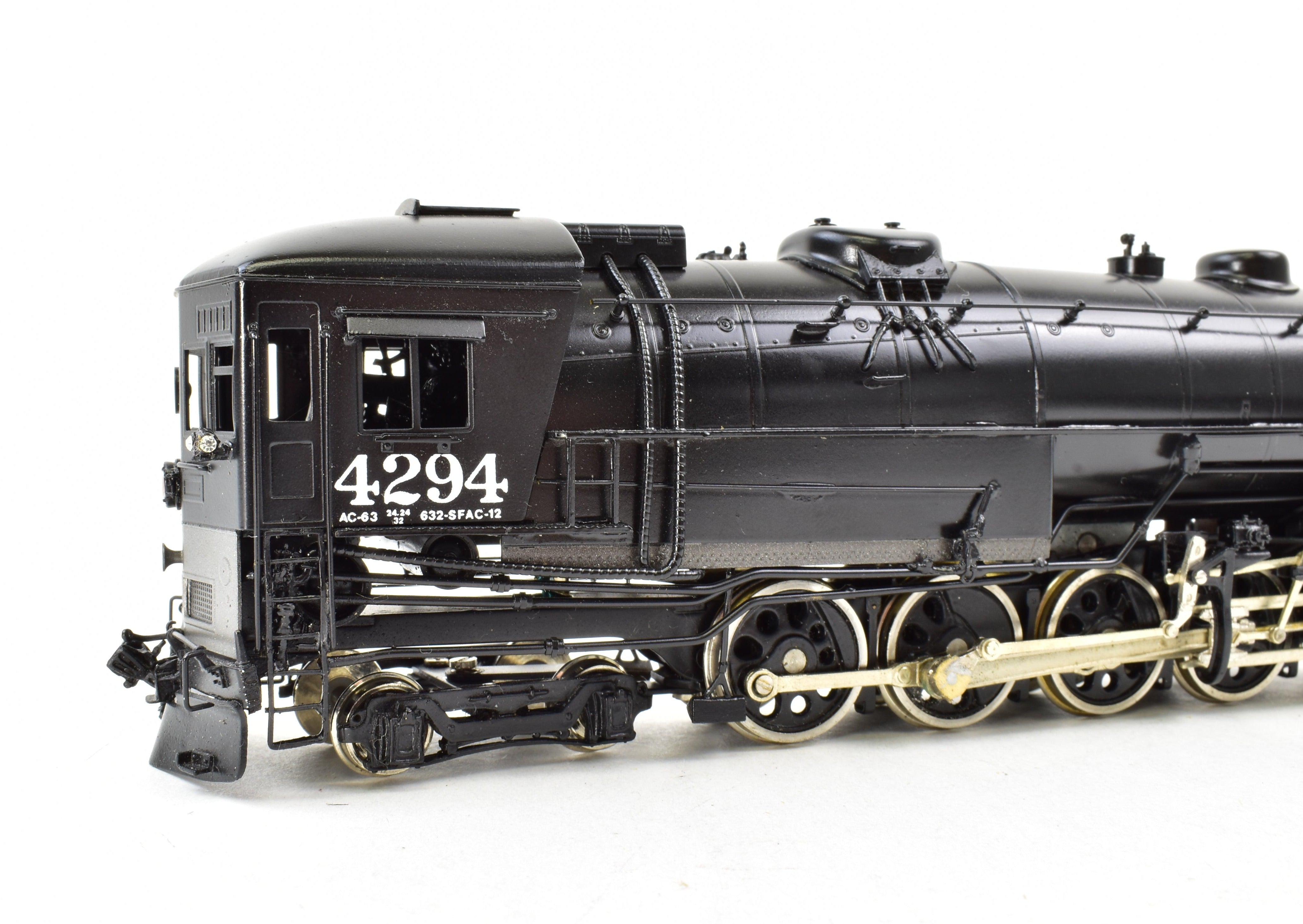 HO Scale Brass Model Train - Sunset Models Southern Pacific AC - 12 4 - 8 - 8 - 2 Cab Forward Freight Locomotive, Road Number 4294
