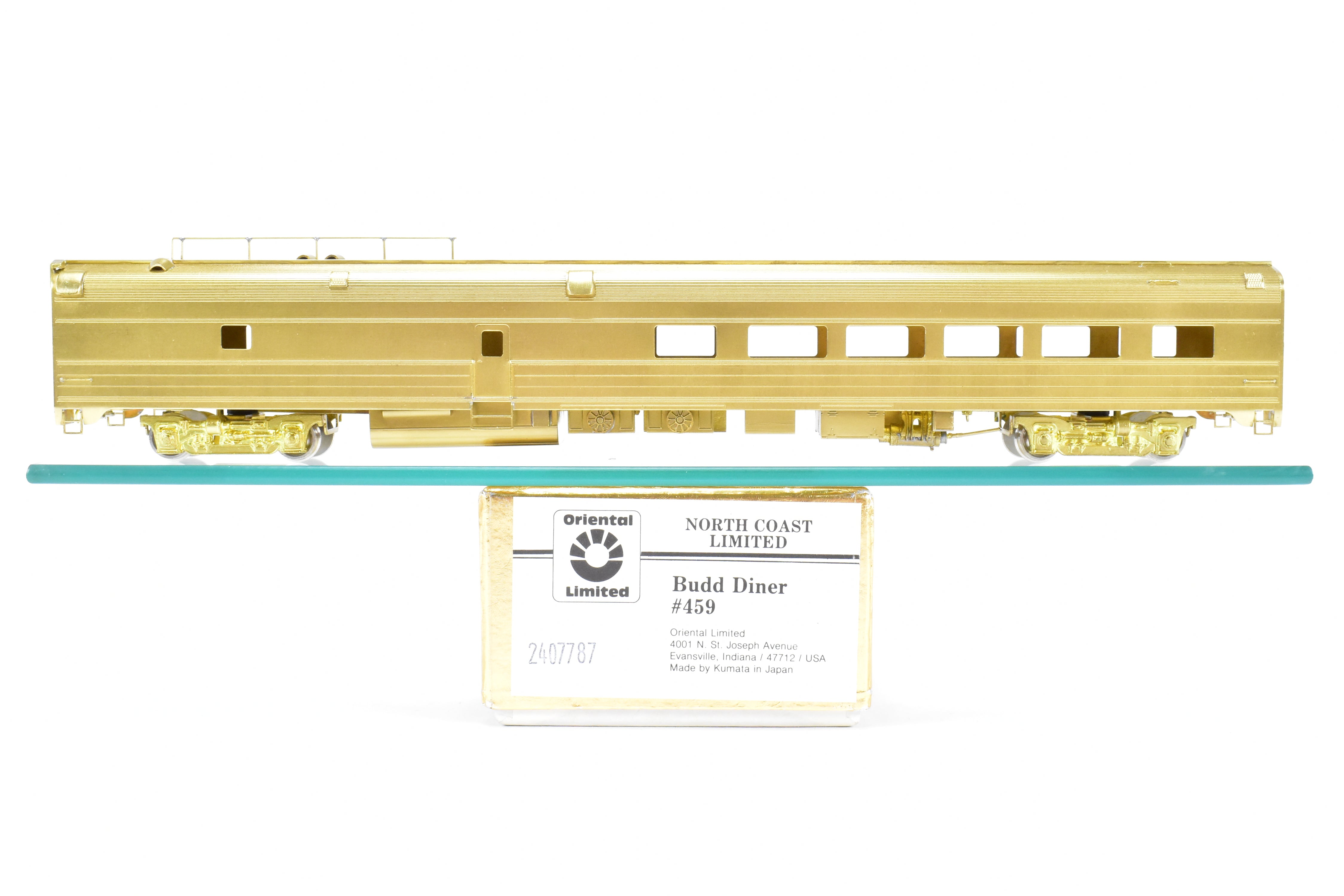 HO Brass Oriental Limited - North Coast Limited Budd Diner 459 - 463, C - 8 Like New