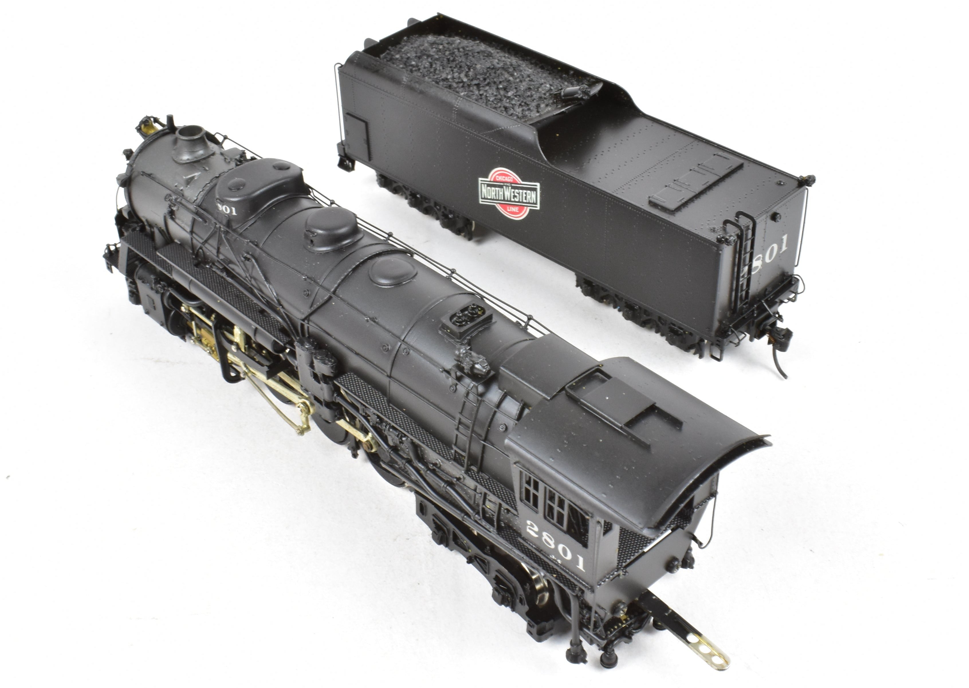 HO Scale Brass NPP Nickel Plate C&NW Class J - 4 2 - 8 - 4 Factory Painted Locomotive No. 2801
