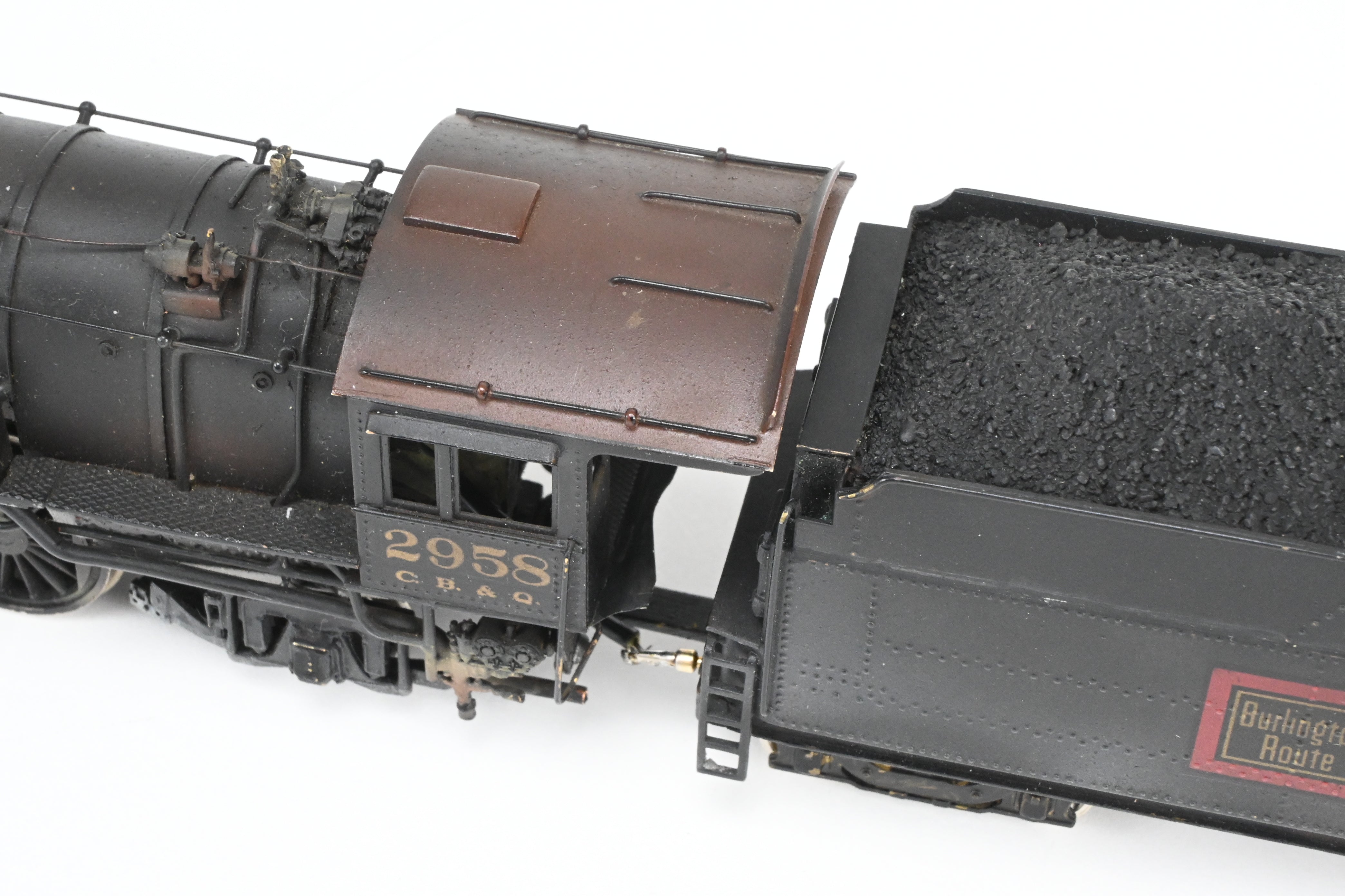 HO Scale Brass LMB CB&Q Burlington Route S-3 4-6-2 Pacific Custom Painted by Roger Miller