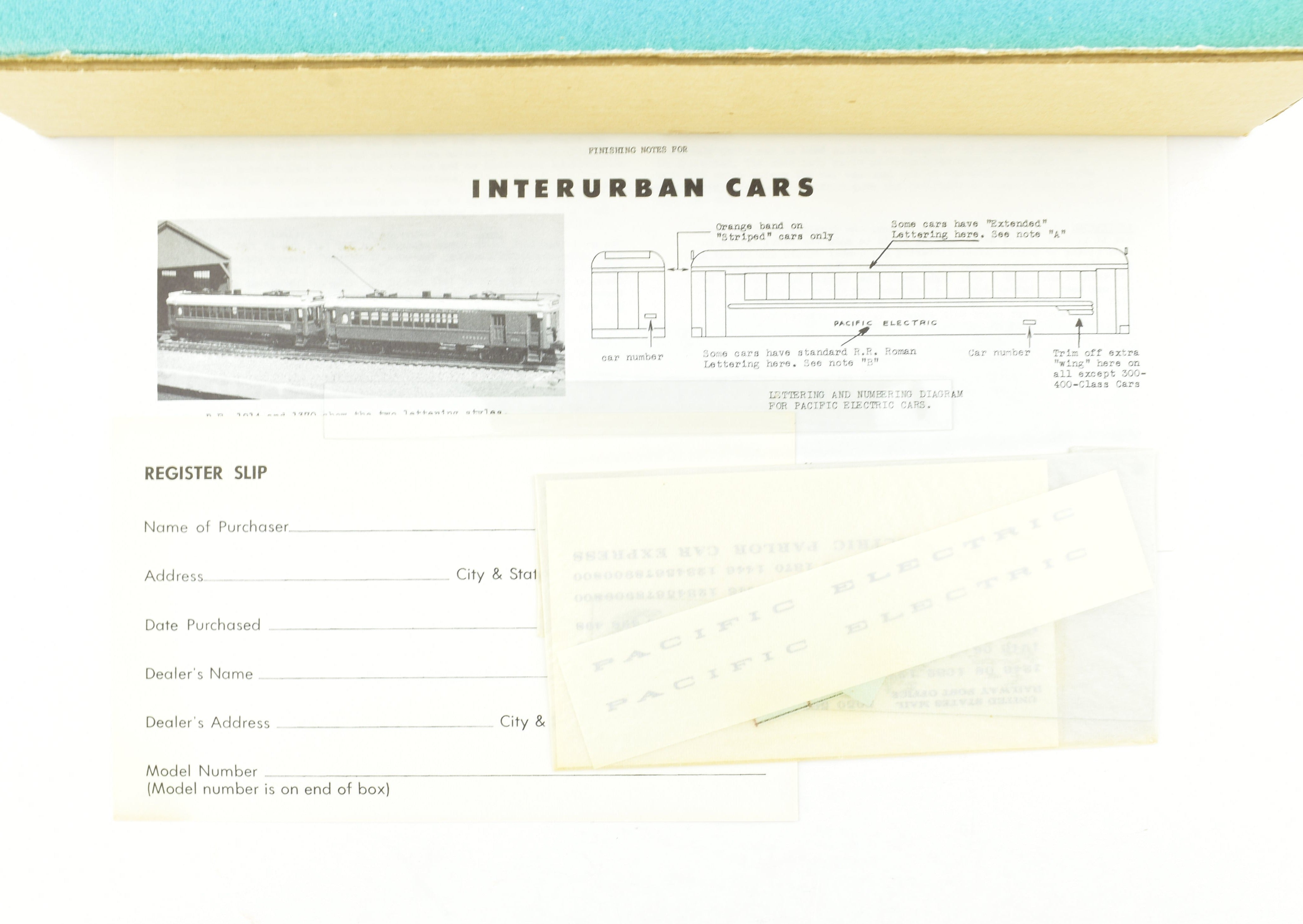HO Scale Brass Pacific Electric RPO Railway Post Office Car 1407 by Suydam