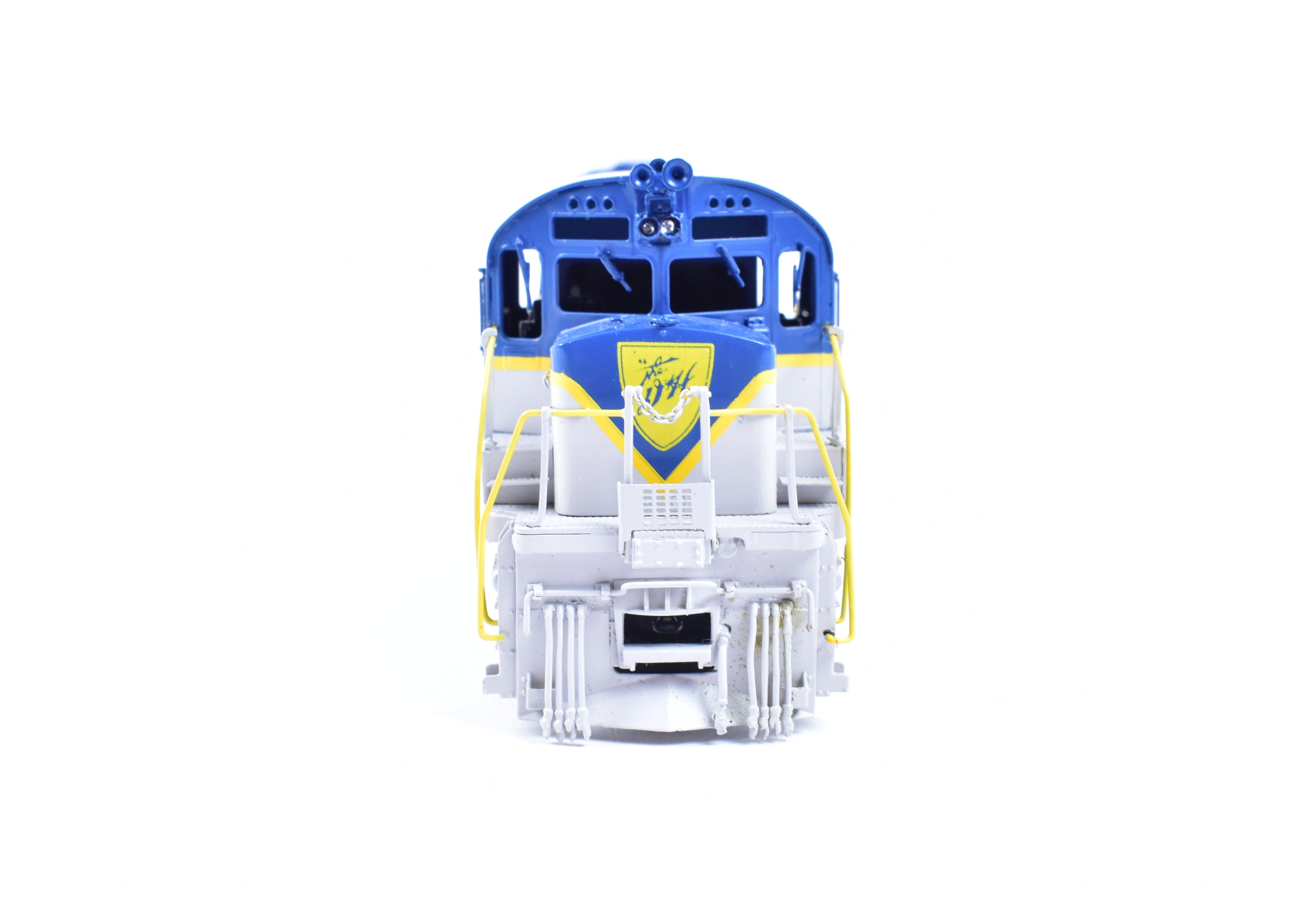 HO Scale Brass Delaware and Hudson C - 628 FP Locomotive Model in Blue/Grey Scheme by HO Brass Oriental Limited and Challenger Imports